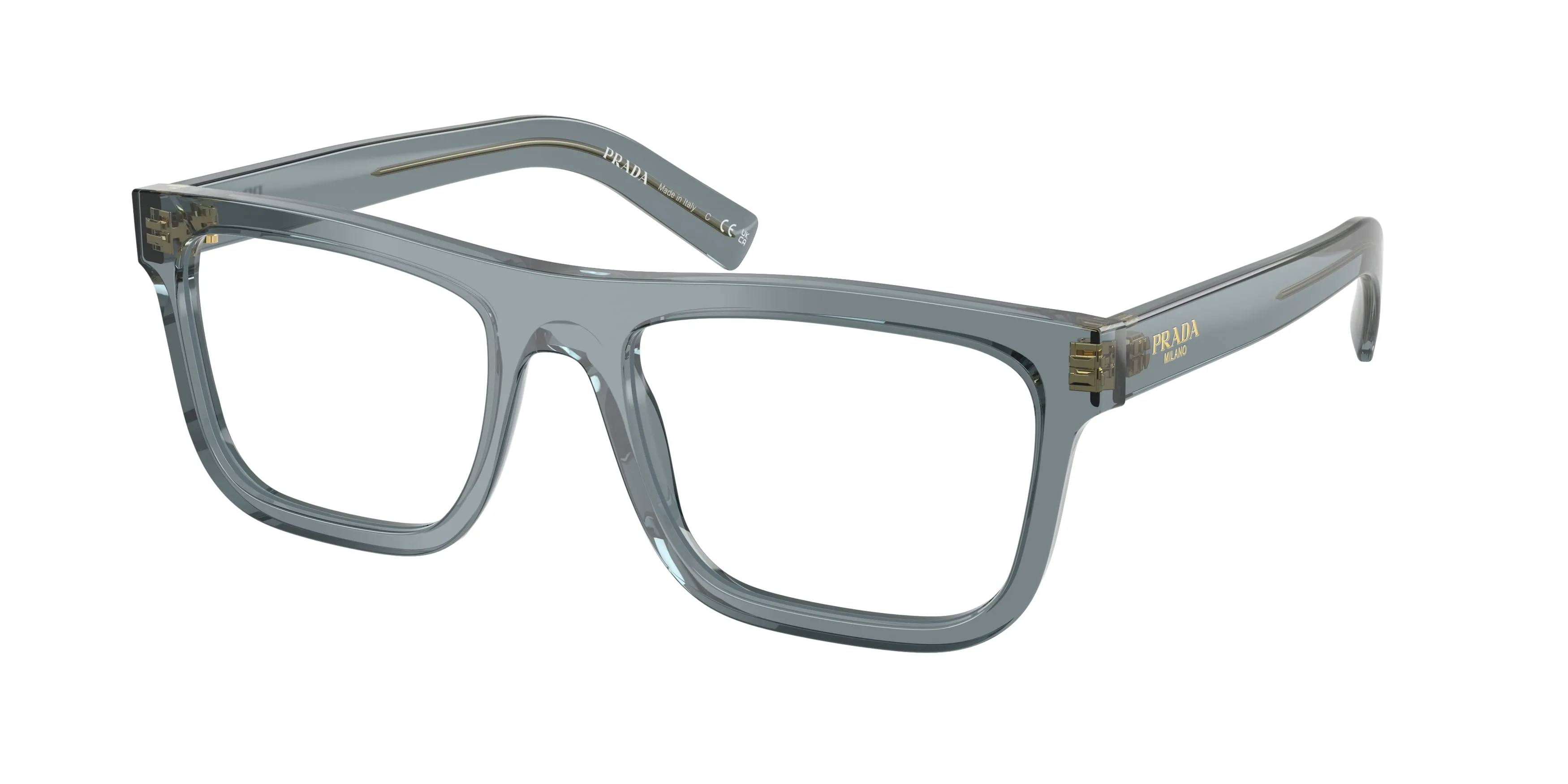 Prada PR C03V 17T1O1 Montature da vista Acetato Blu Pillow Normale - immagine 1