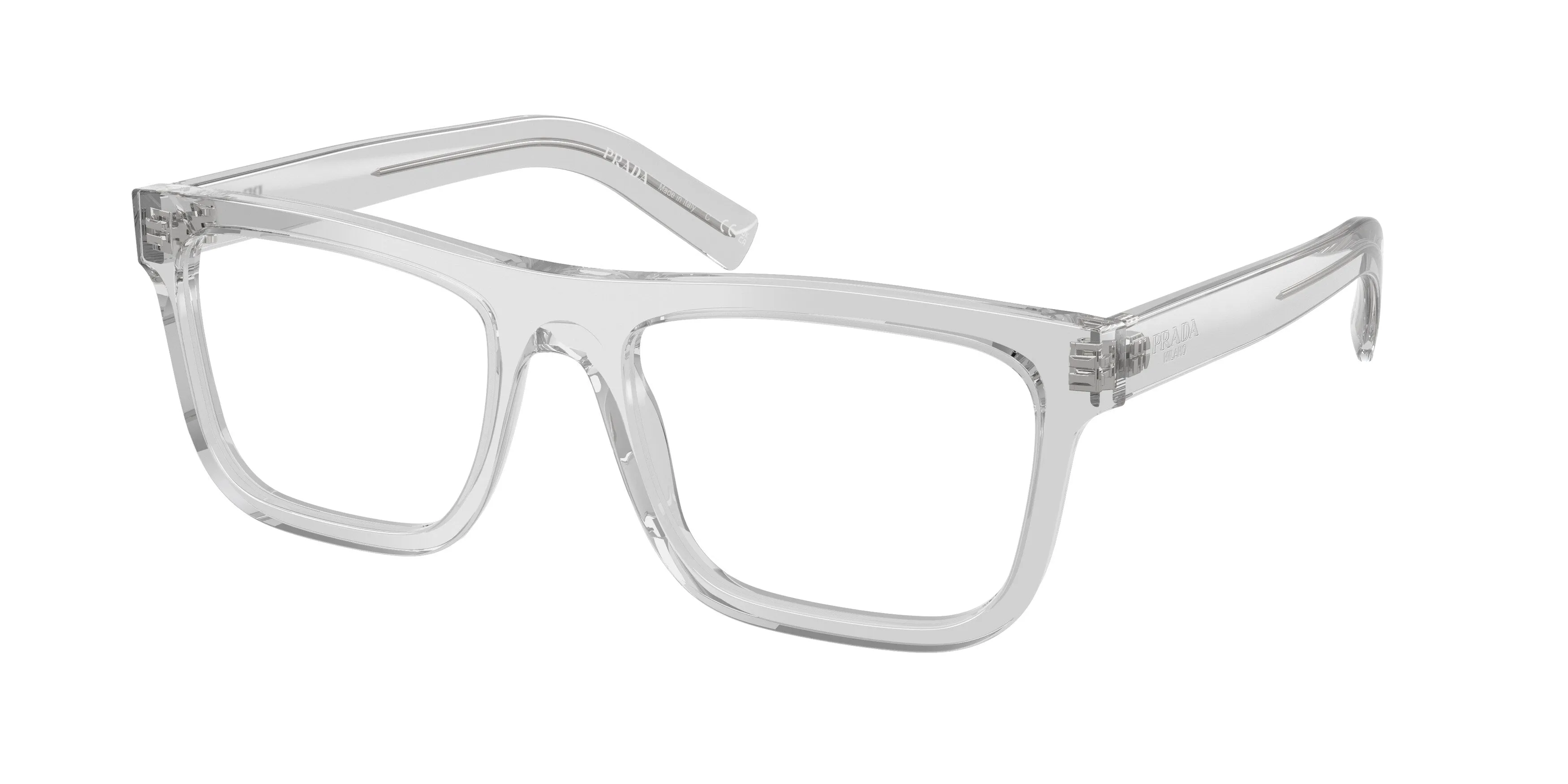 Prada PR C03V 17P1O1 Montature da vista Acetato Grigio Pillow Normale - immagine 1