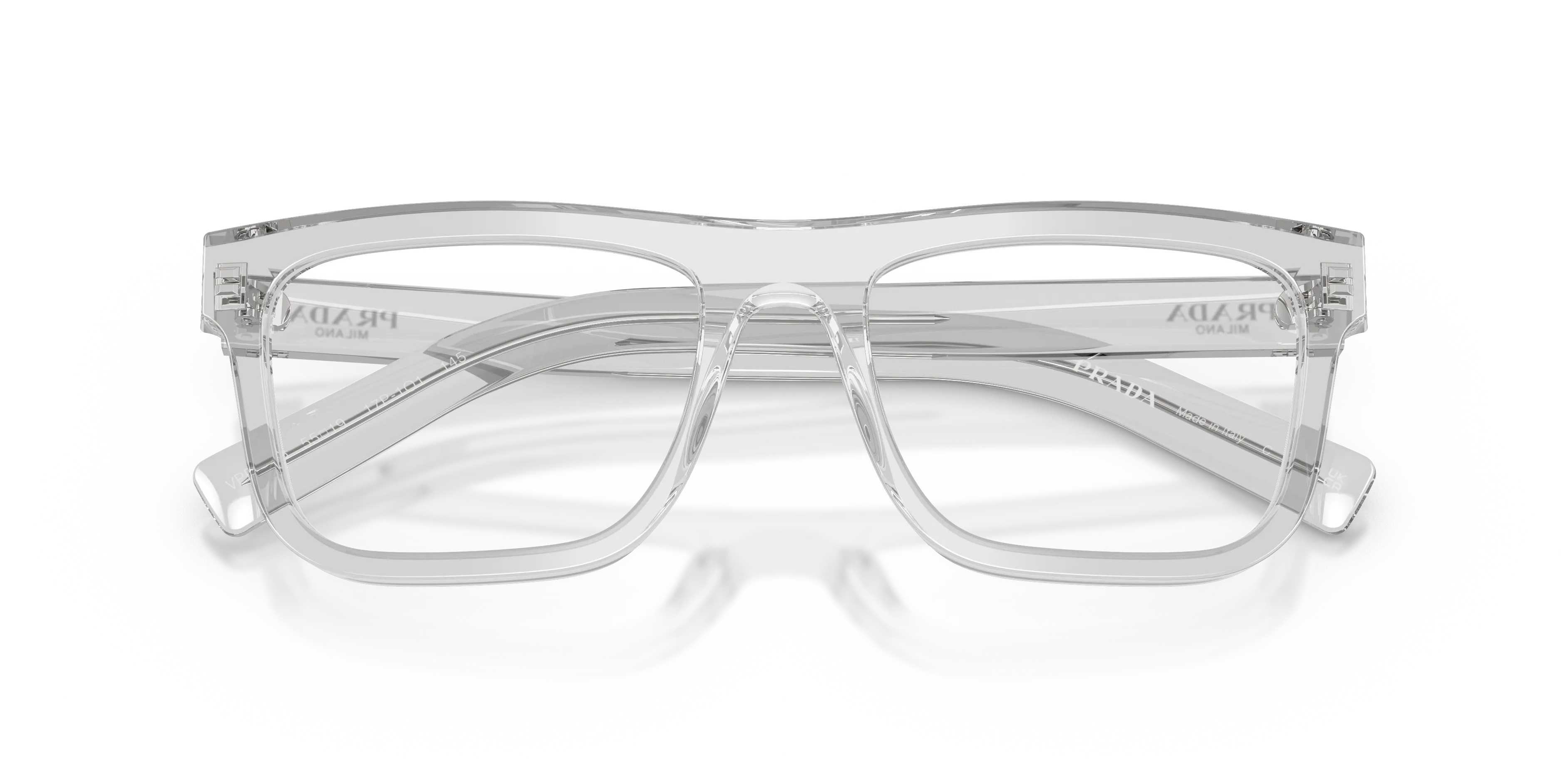 Prada PR C03V 17P1O1 Montature da vista Acetato Grigio Pillow Normale - immagine 2