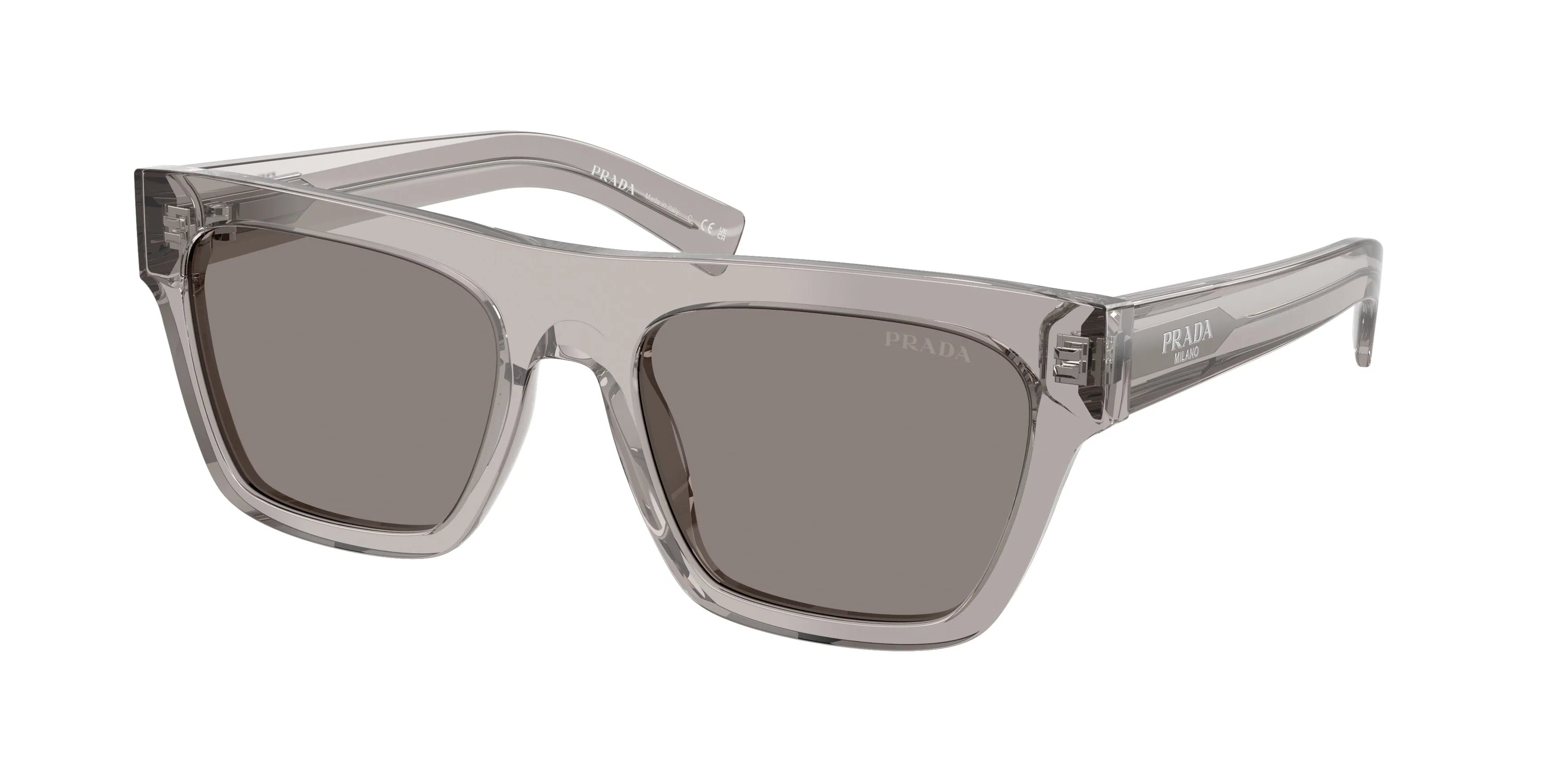 Prada PR C03S 10J80Q Occhiali da sole Acetato Grigio Grigio Squadrata Normale - immagine 1