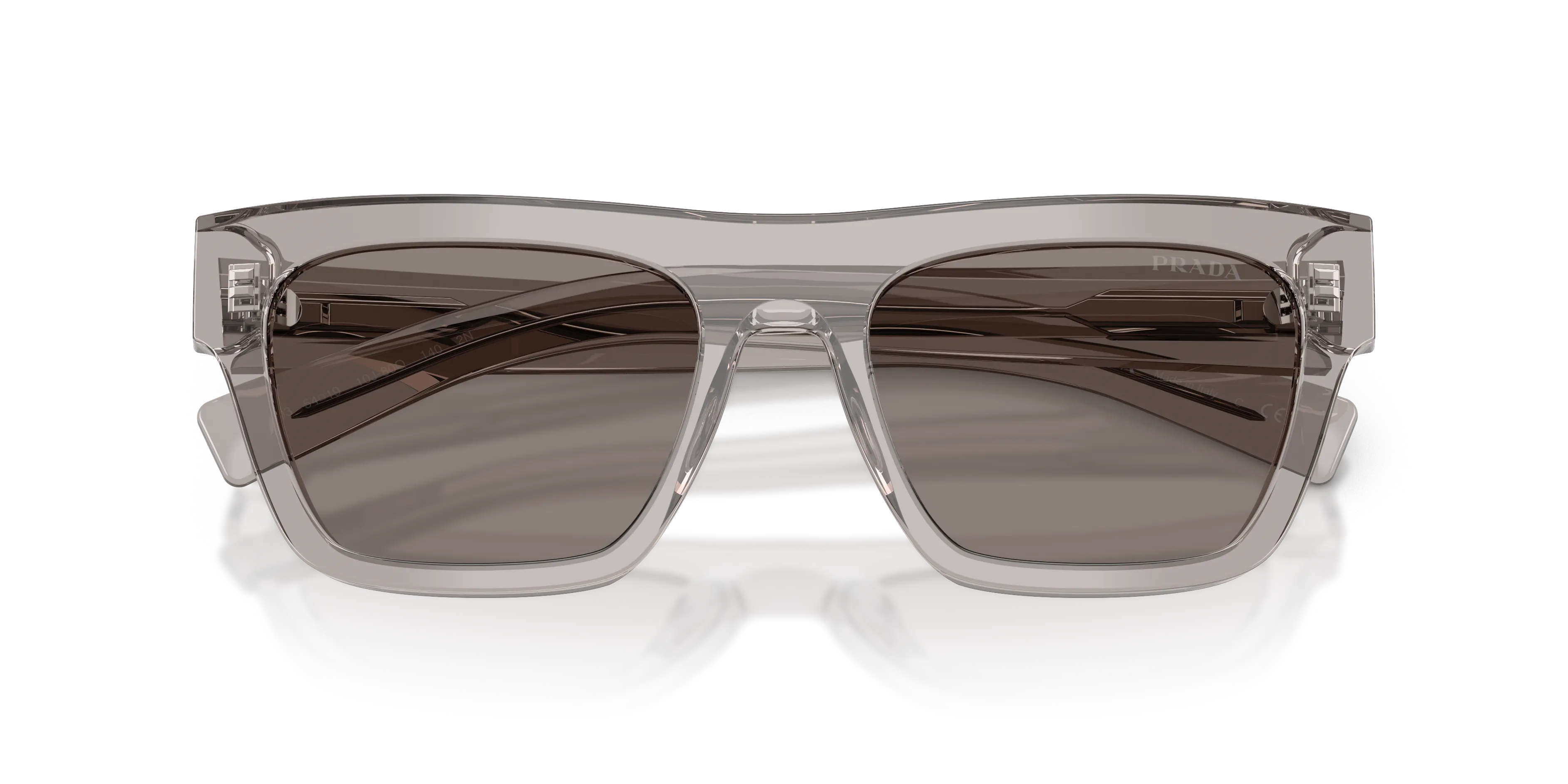 Prada PR C03S 10J80Q Occhiali da sole Acetato Grigio Grigio Squadrata Normale - immagine 2