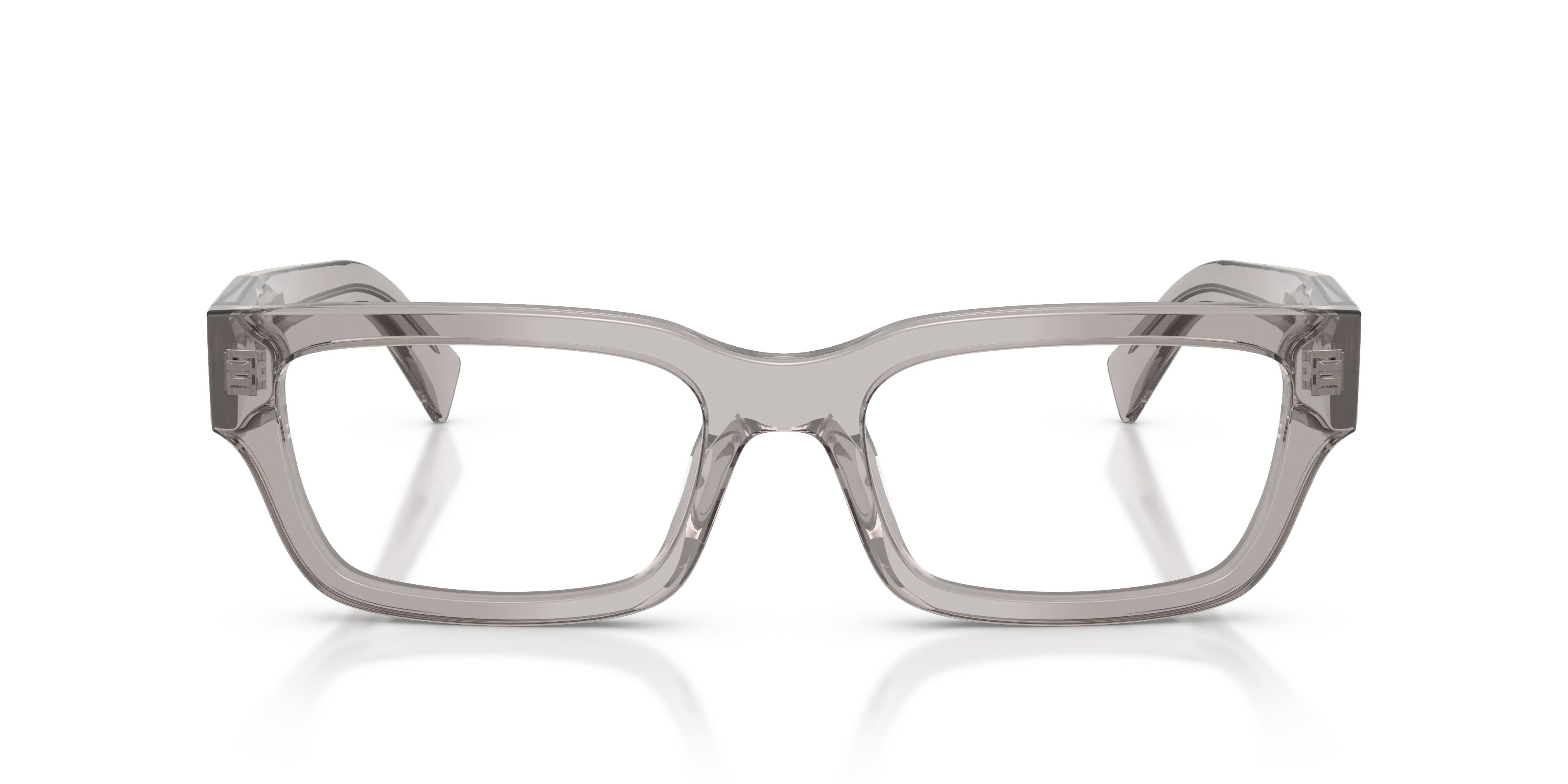 Prada PR C02V 18J1O1 Montature da vista Acetato Grigio Pillow Normale - immagine 3