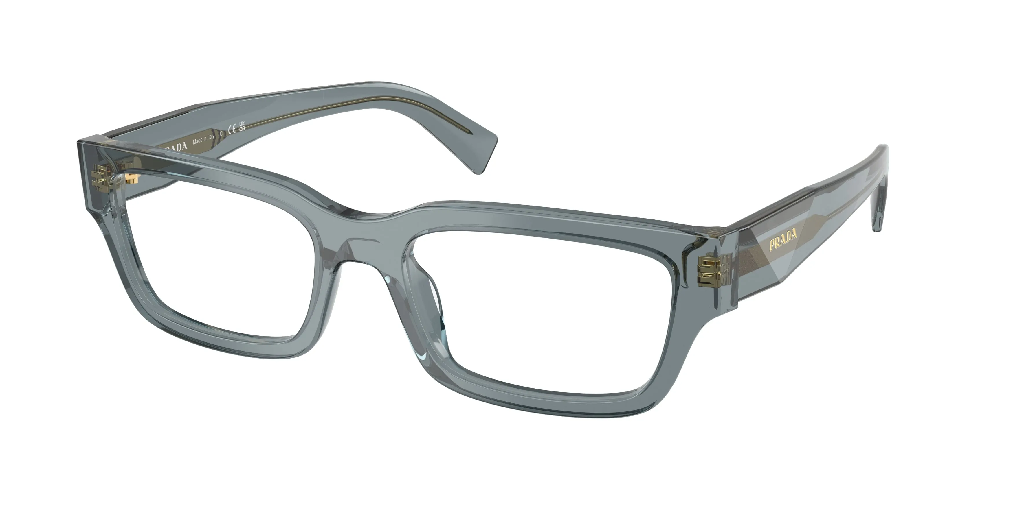 Prada PR C02V 17T1O1 Montature da vista Acetato Blu Pillow Normale - immagine 1