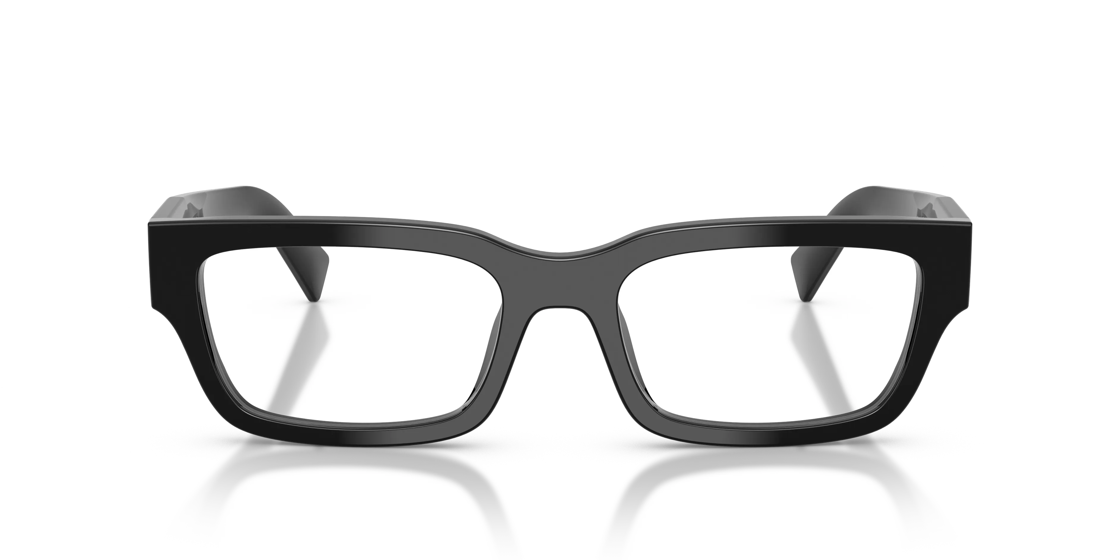 Prada PR C02V 16K1O1 Montature da vista Acetato Nero Pillow Normale - immagine 3