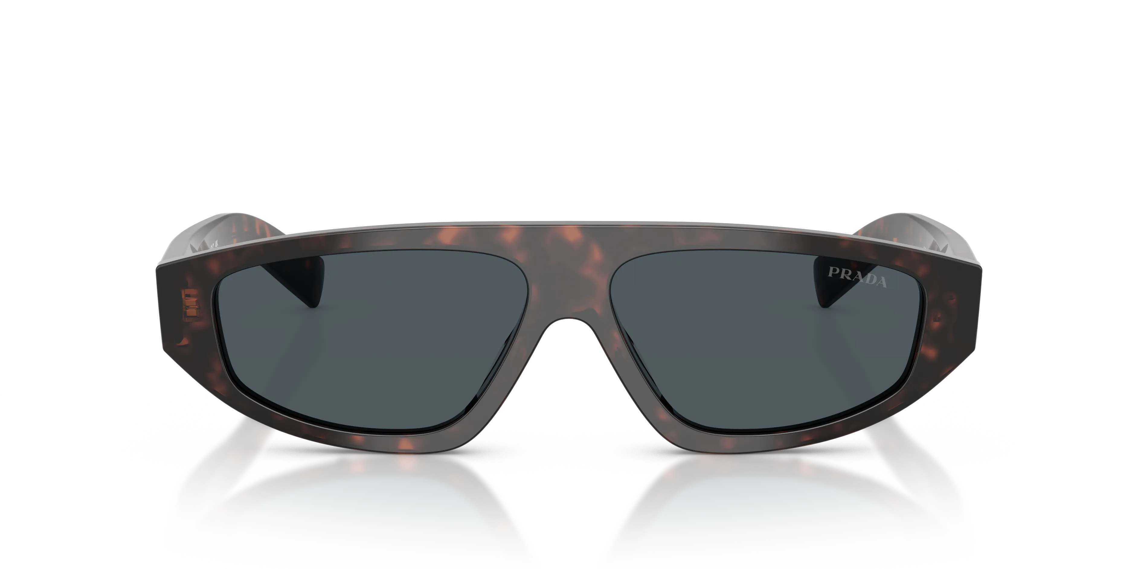 Prada PR C02S 17N70B Occhiali da sole Acetato Tartaruga Grigio Geometrica Normale - immagine 3