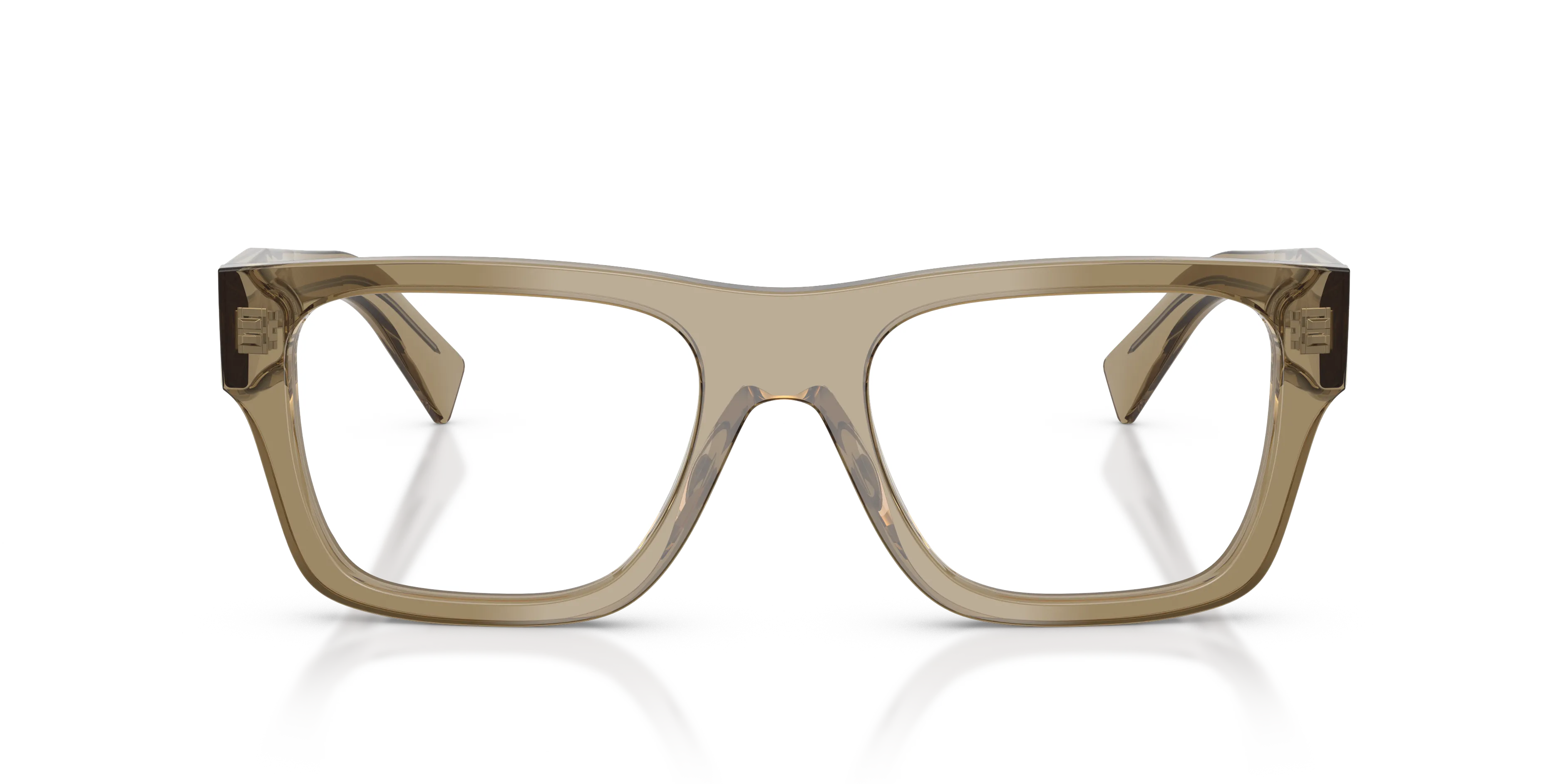 Prada PR C01V 22H1O1 Montature da vista Acetato Marrone Pillow Normale - immagine 3