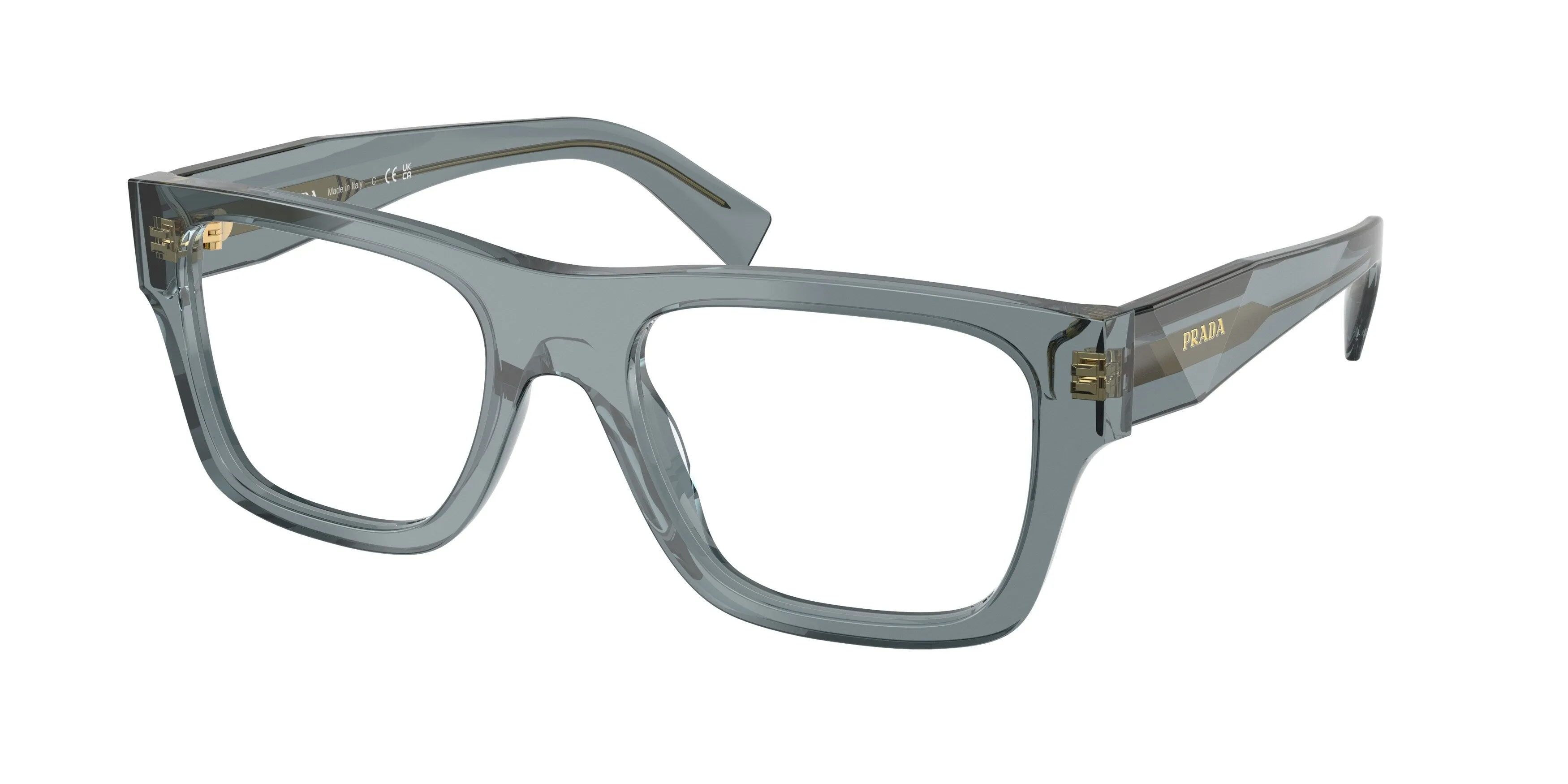 Prada PR C01V 17T1O1 Montature da vista Acetato Blu Pillow Normale - immagine 1
