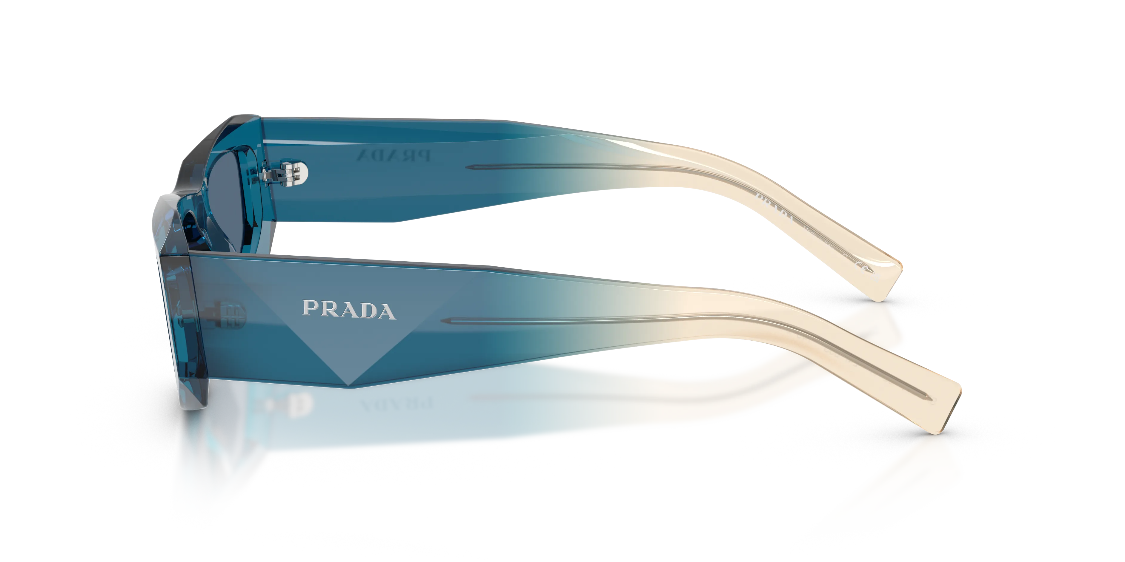 Prada PR B19S 24F80S Occhiali da sole Acetato Blu Blu Pillow Normale - immagine 4