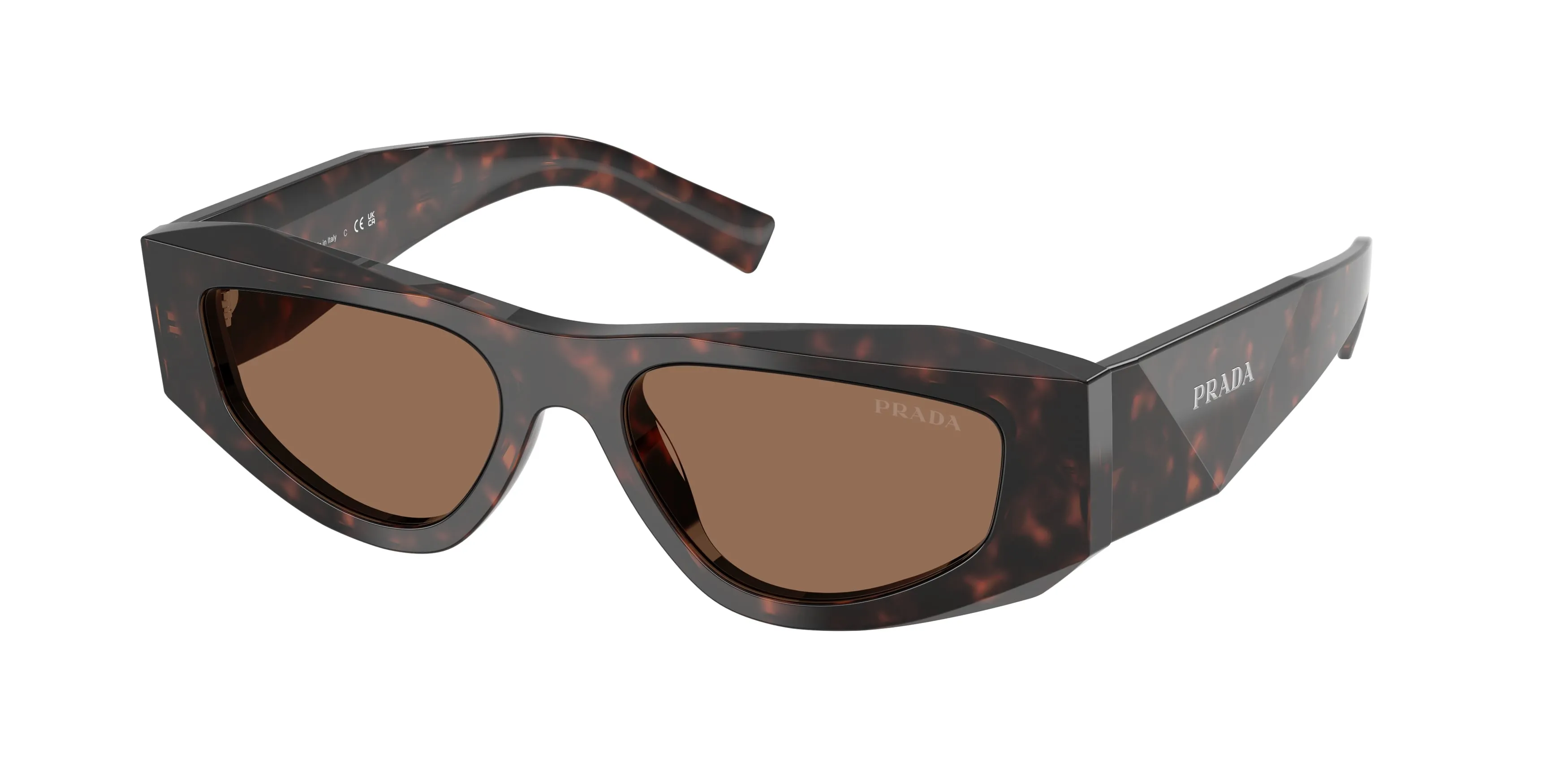 Prada PR B19S 17N06B Occhiali da sole Acetato Tartaruga Marrone Pillow Normale - immagine 1