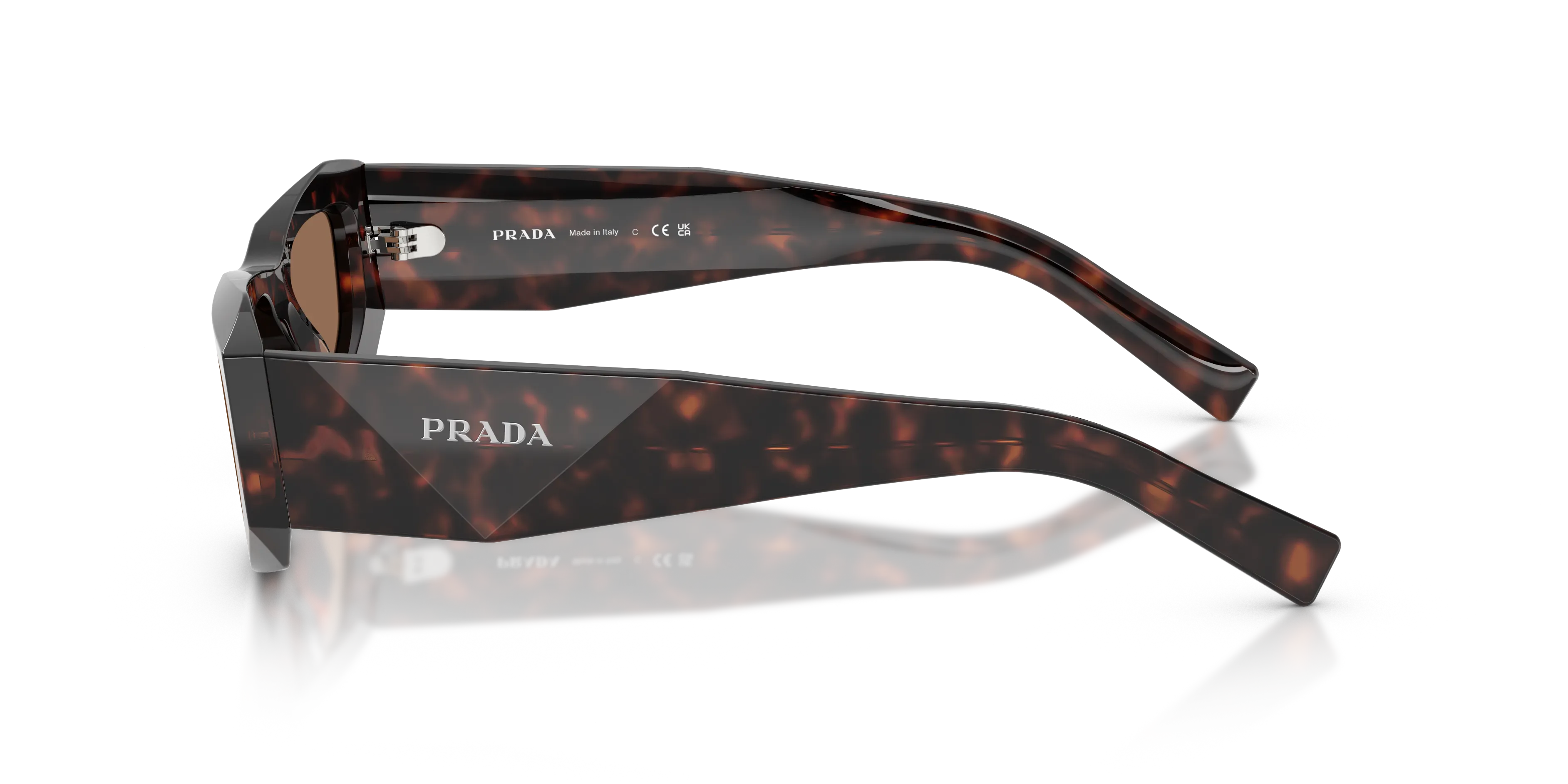 Prada PR B19S 17N06B Occhiali da sole Acetato Tartaruga Marrone Pillow Normale - immagine 4