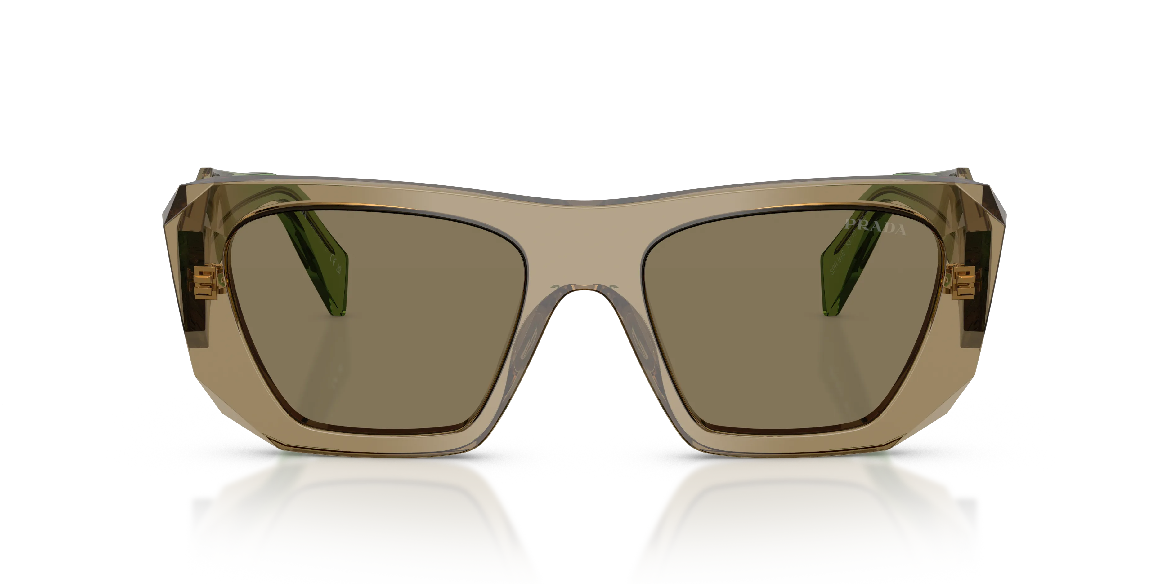 Prada PR B18S 29E90F Occhiali da sole Acetato Marrone Marrone Squadrata Normale - immagine 3