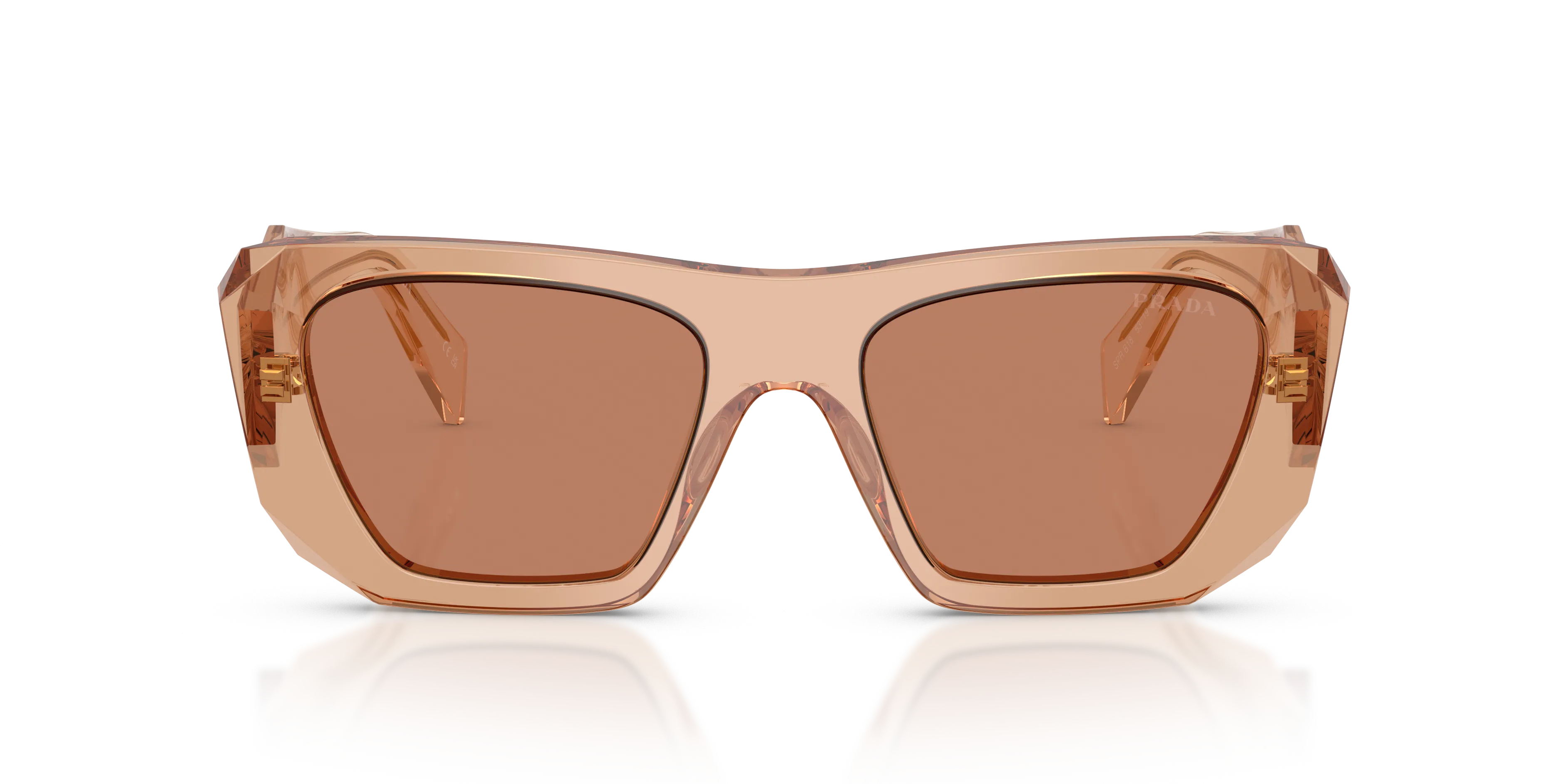 Prada PR B18S 28E90Q Occhiali da sole Acetato Marrone Marrone Squadrata Normale - immagine 3