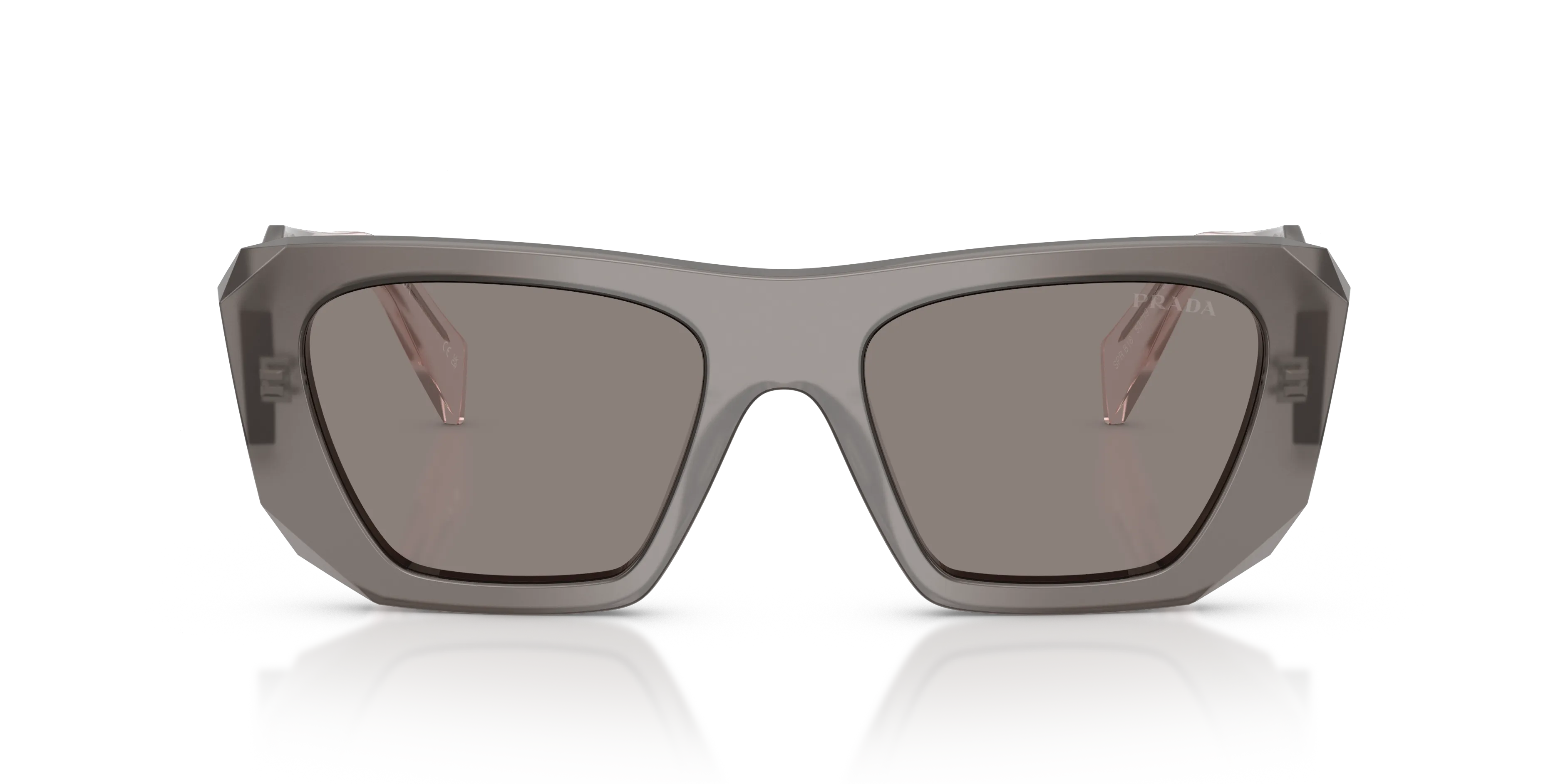 Prada PR B18S 20F80Q Occhiali da sole Acetato Grigio Grigio Squadrata Normale - immagine 3