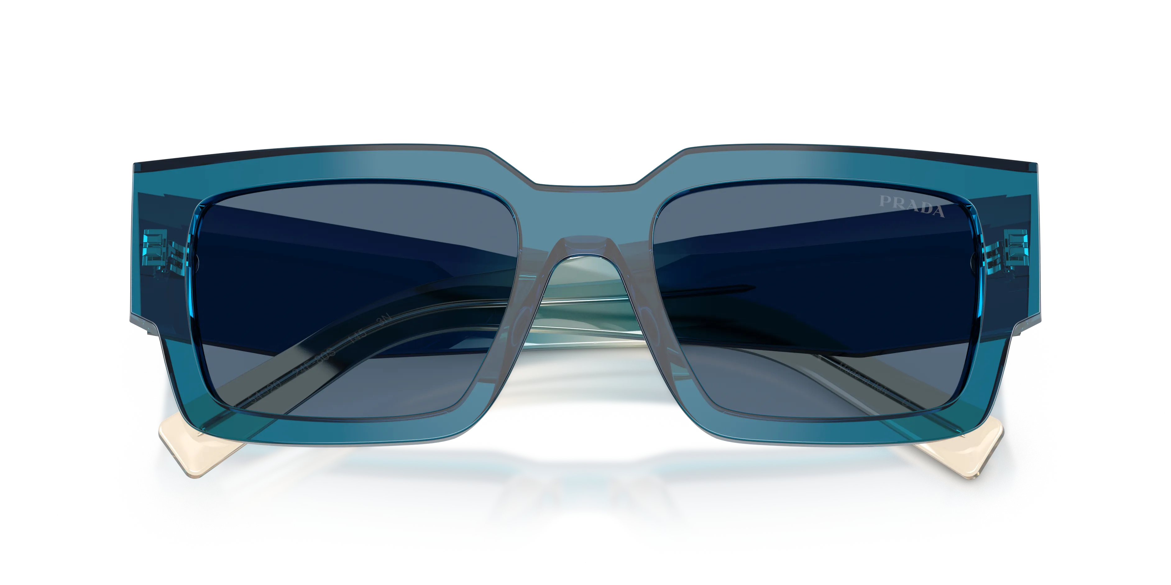 Prada PR B17S 24F80S Occhiali da sole Acetato Blu Blu Squadrata Normale - immagine 2