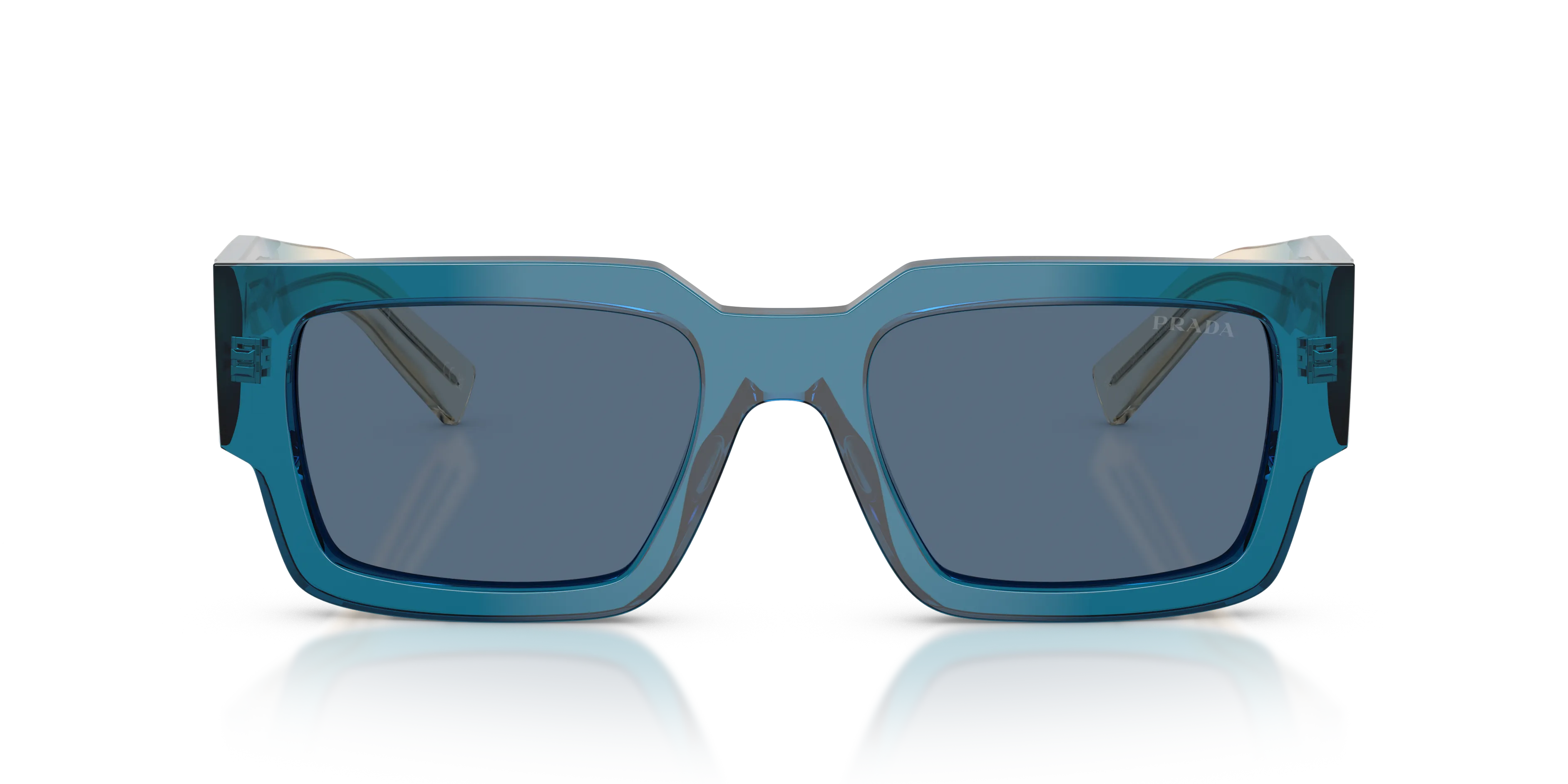 Prada PR B17S 24F80S Occhiali da sole Acetato Blu Blu Squadrata Normale - immagine 3