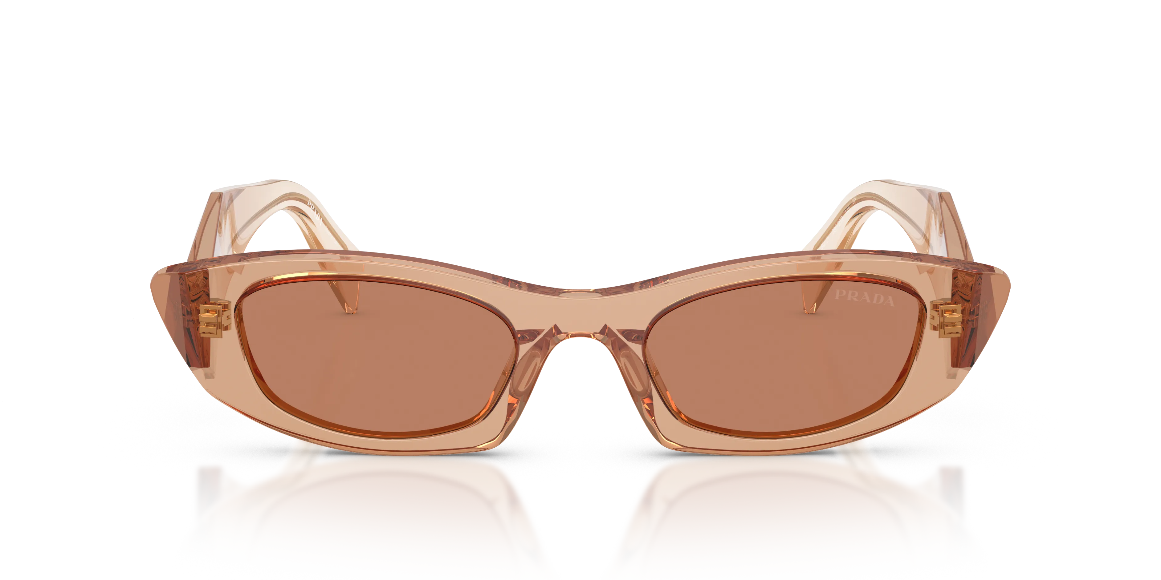 Prada PR B16S 28E90Q Occhiali da sole Acetato Marrone Marrone Rotonda Normale - immagine 3