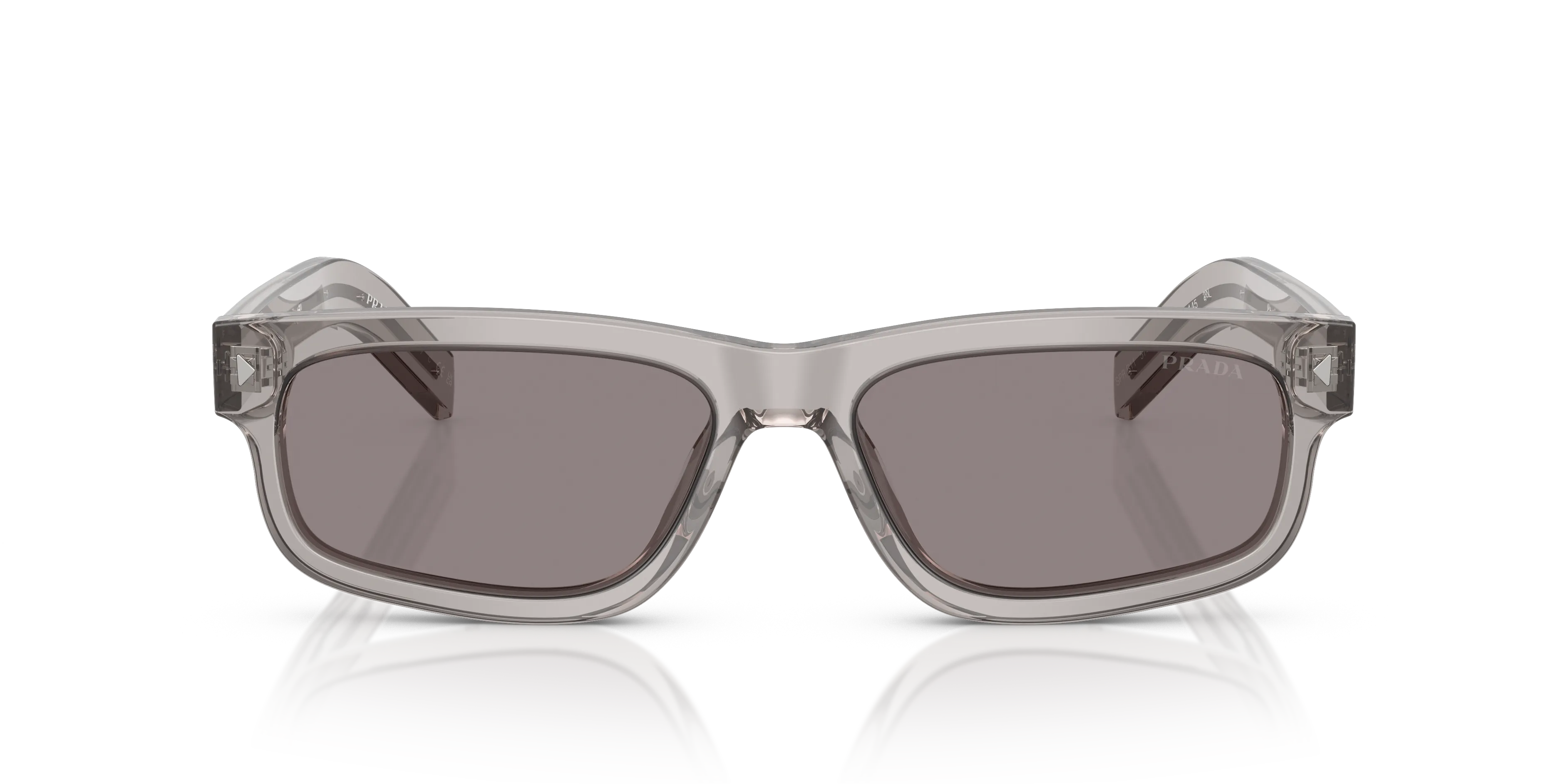 Prada PR B11S 10J03D Occhiali da sole Acetato Grigio Grigio Squadrata Normale - immagine 3