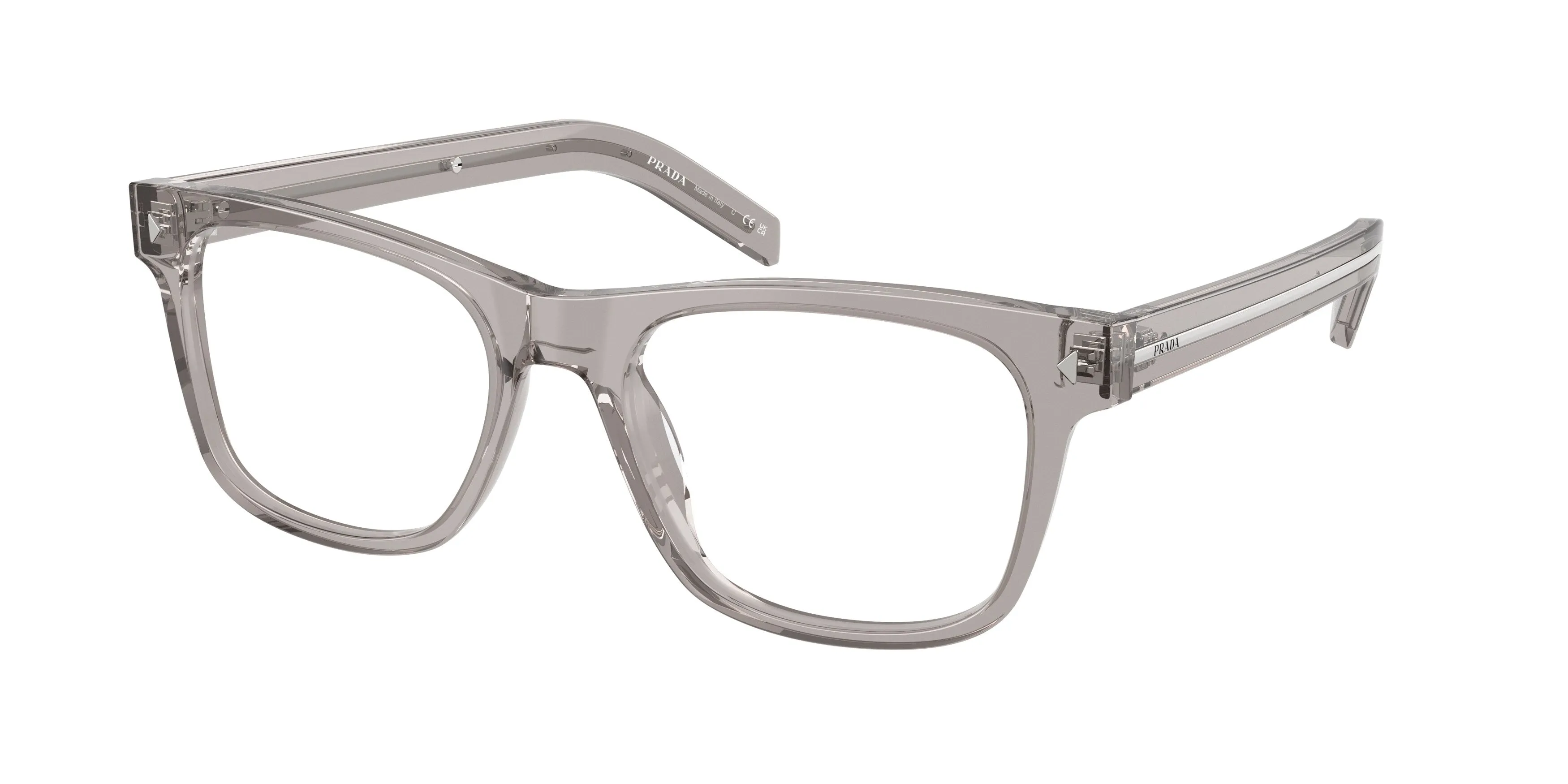 Prada PR A13V 10J1O1 Montature da vista Acetato Grigio Pillow Normale - immagine 1