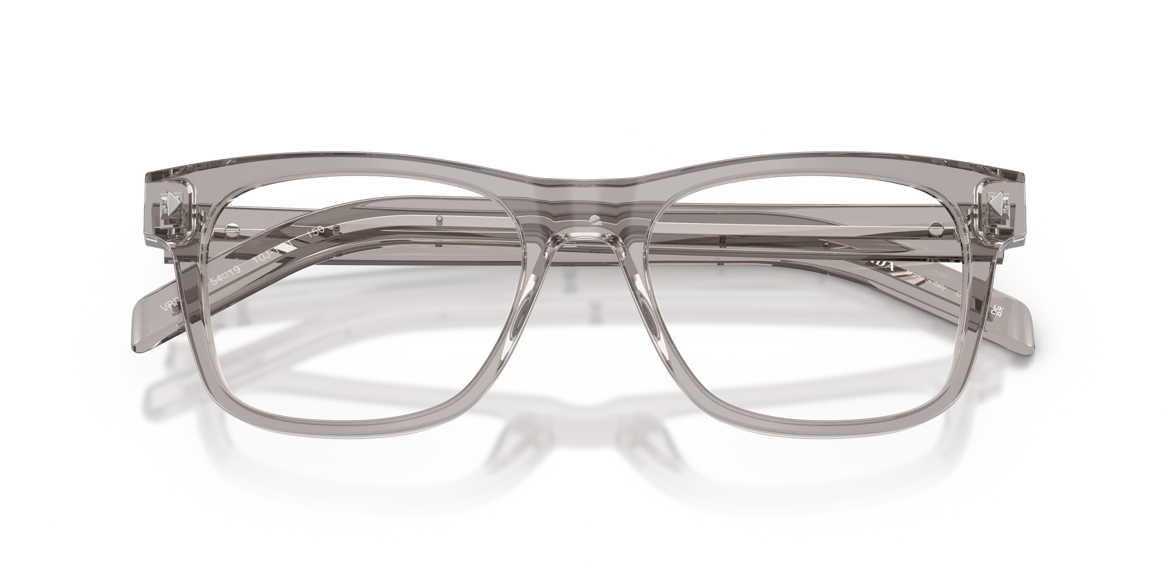 Prada PR A13V 10J1O1 Montature da vista Acetato Grigio Pillow Normale - immagine 2