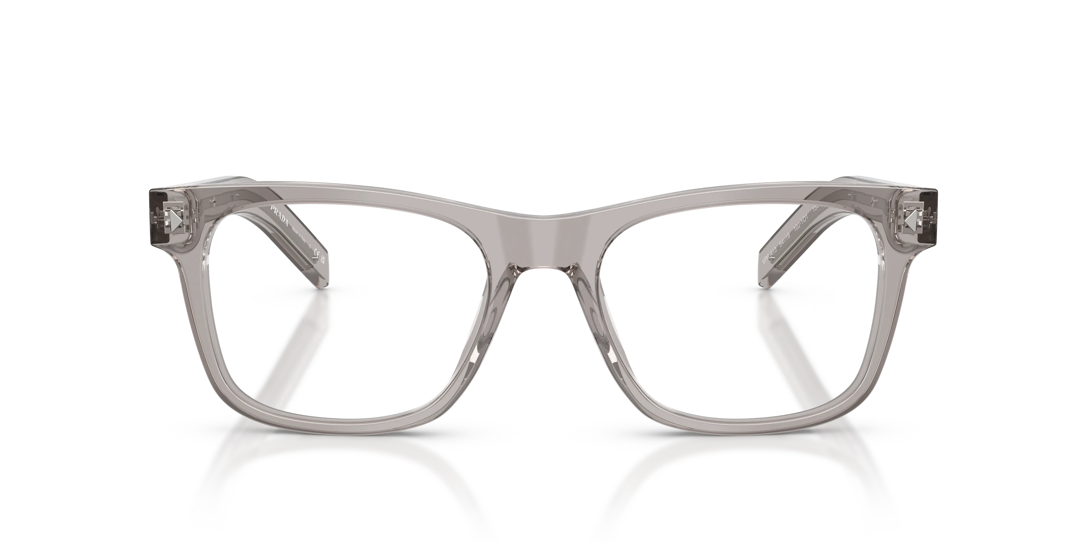 Prada PR A13V 10J1O1 Montature da vista Acetato Grigio Pillow Normale - immagine 3