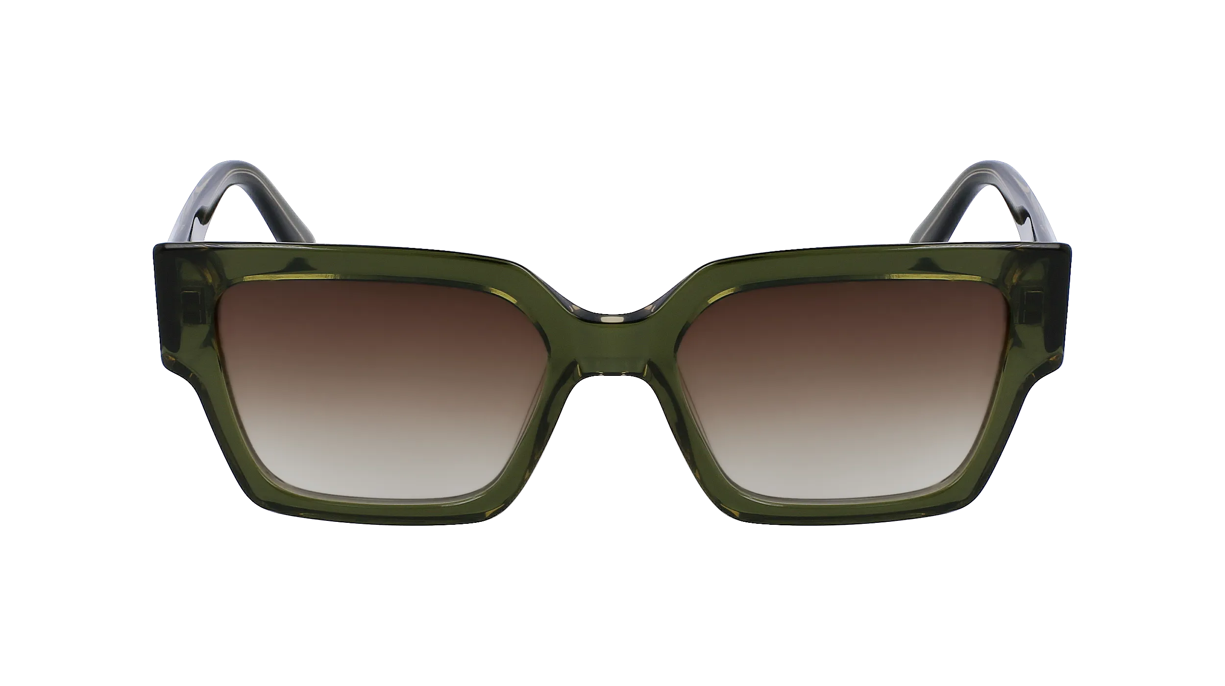 Karl Lagerfeld KL6089S 305 Occhiali da sole Acetato Verde Marrone Squadrata Normale Fotocromatiche - immagine 3