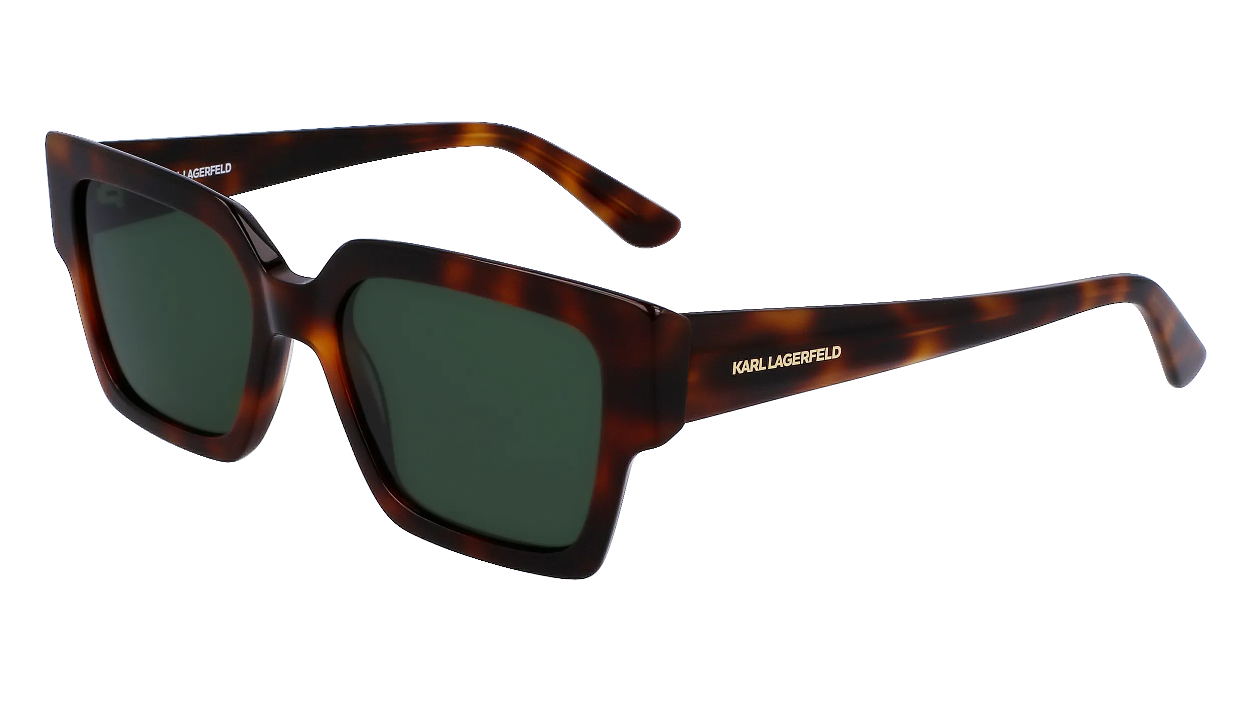 Karl Lagerfeld KL6089S 240 Occhiali da sole Acetato Havana Verde Squadrata Normale Fotocromatiche - immagine 1