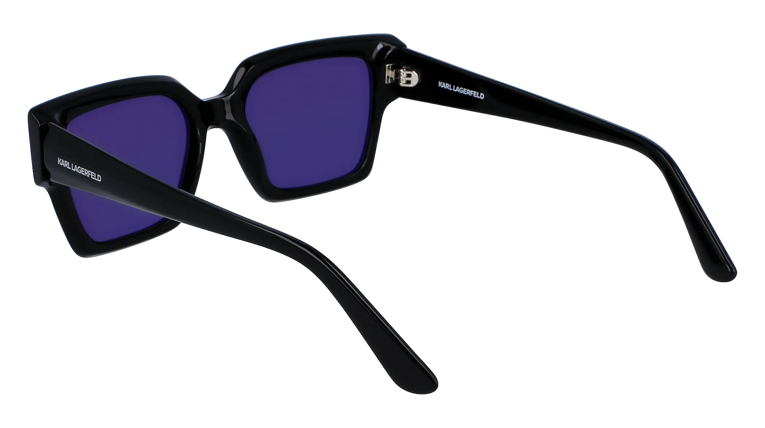 Karl Lagerfeld KL6089S 001 Occhiali da sole Acetato Nero Grigio Squadrata Normale Fotocromatiche - immagine 4