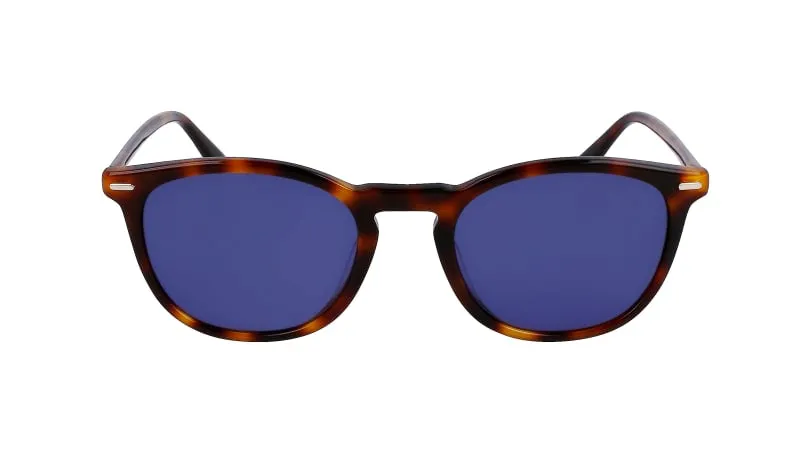 Calvin Klein CK22533S 220 Occhiali da sole Acetato Havana Blu Geometrica Normale Fotocromatiche - immagine 2