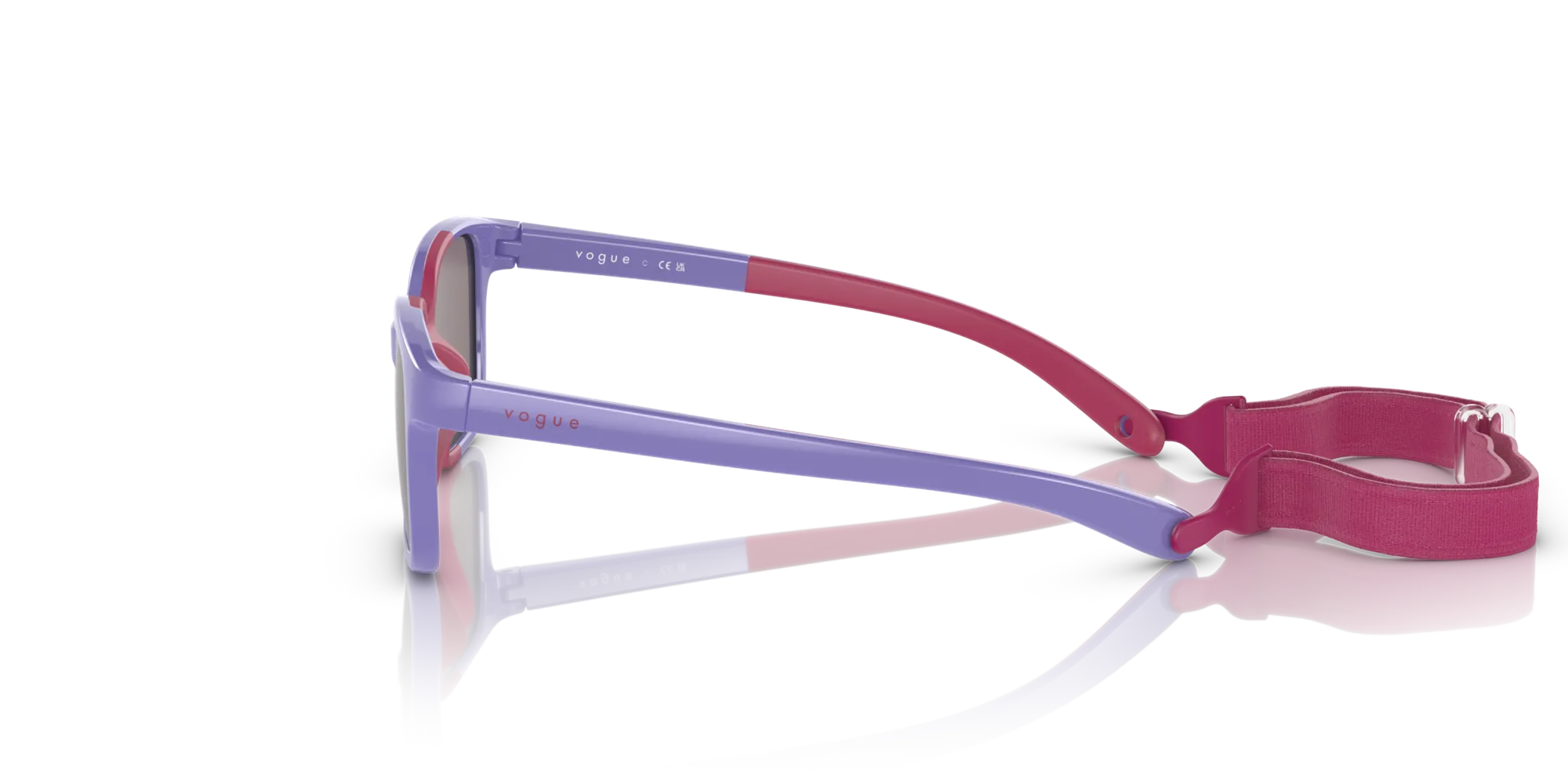 VOGUE EYEWEAR VJ2017 30257N Occhiali da sole bambino Iniettato Viola Viola Pillow Normale - immagine 4