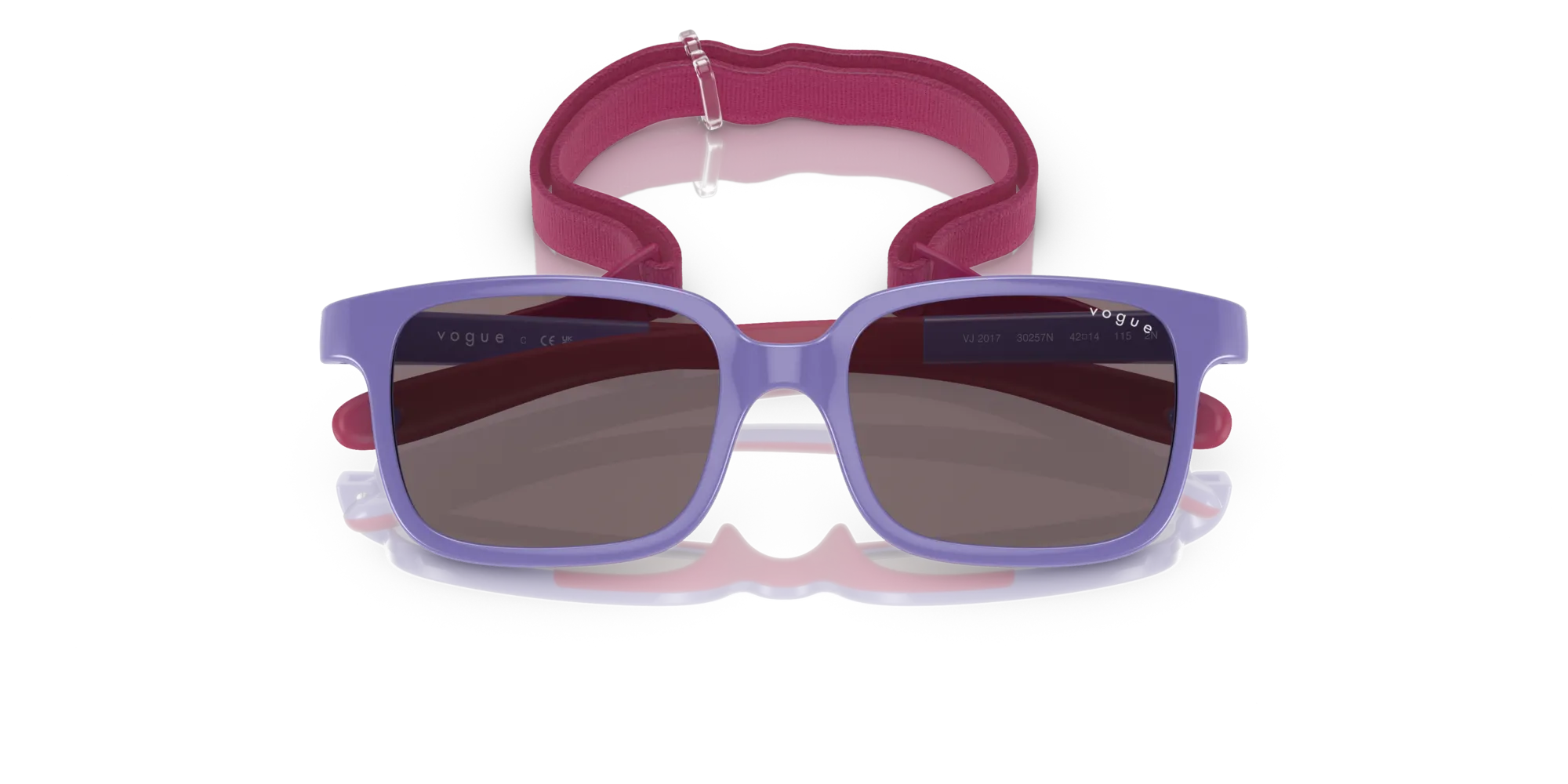 VOGUE EYEWEAR VJ2017 30257N Occhiali da sole bambino Iniettato Viola Viola Pillow Normale - immagine 2