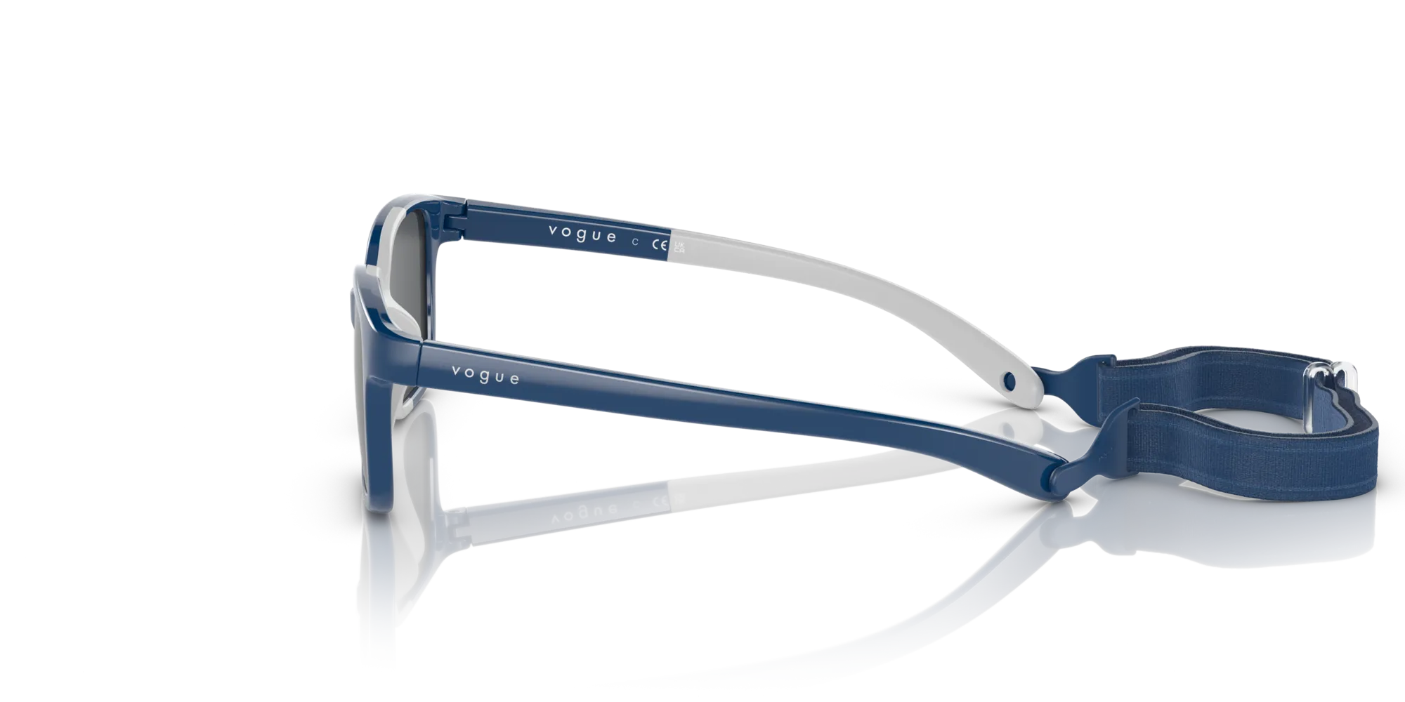 VOGUE EYEWEAR VJ2017 297487 Occhiali da sole bambino Iniettato Blu Grigio Pillow Normale - immagine 4
