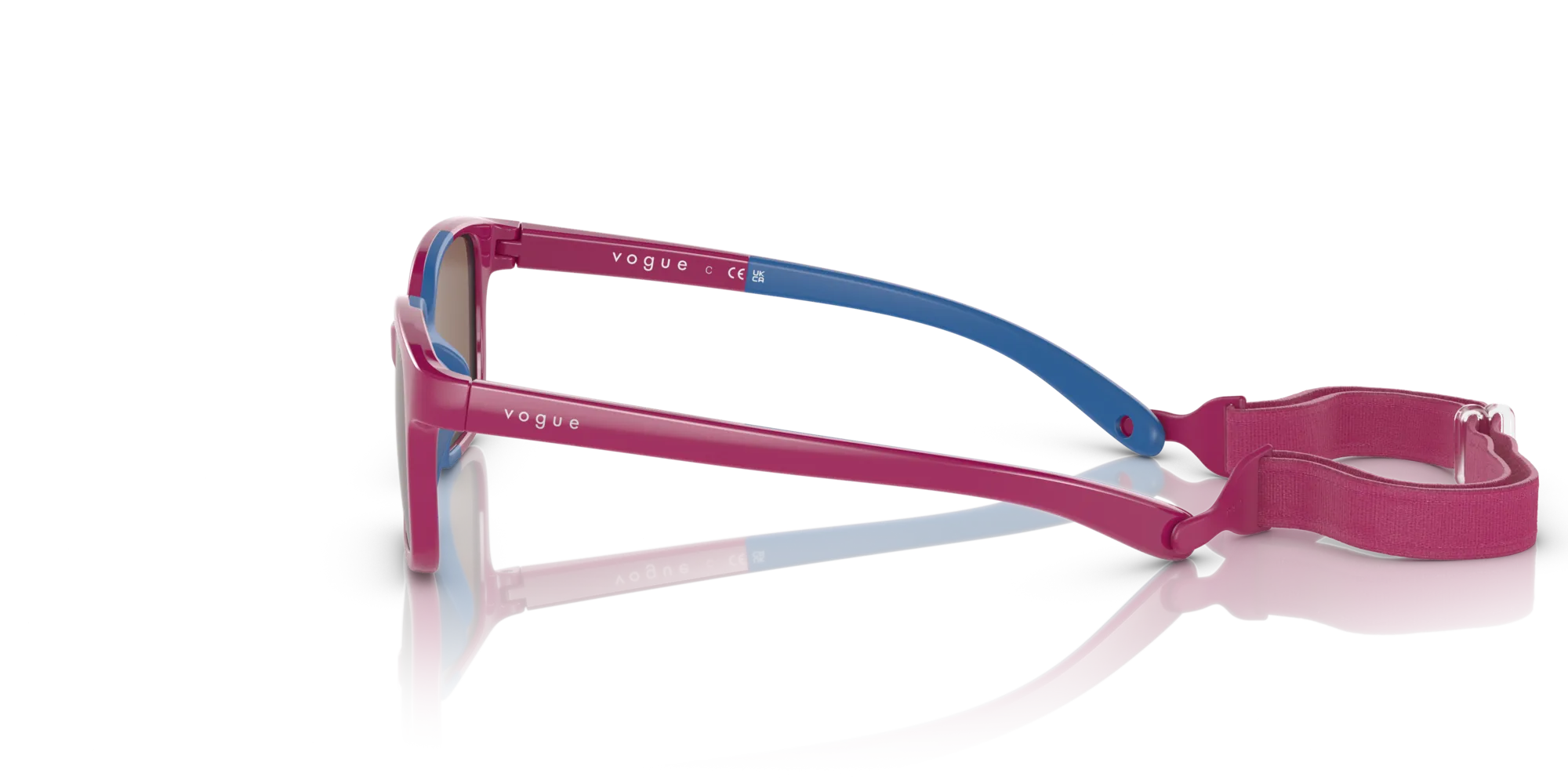 VOGUE EYEWEAR VJ2017 256813 Occhiali da sole bambino Iniettato Rosa Marrone Pillow Normale - immagine 4