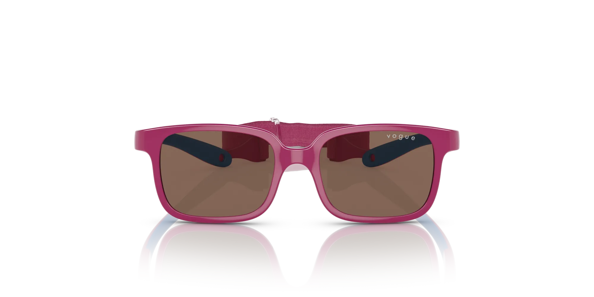 VOGUE EYEWEAR VJ2017 256813 Occhiali da sole bambino Iniettato Rosa Marrone Pillow Normale - immagine 3
