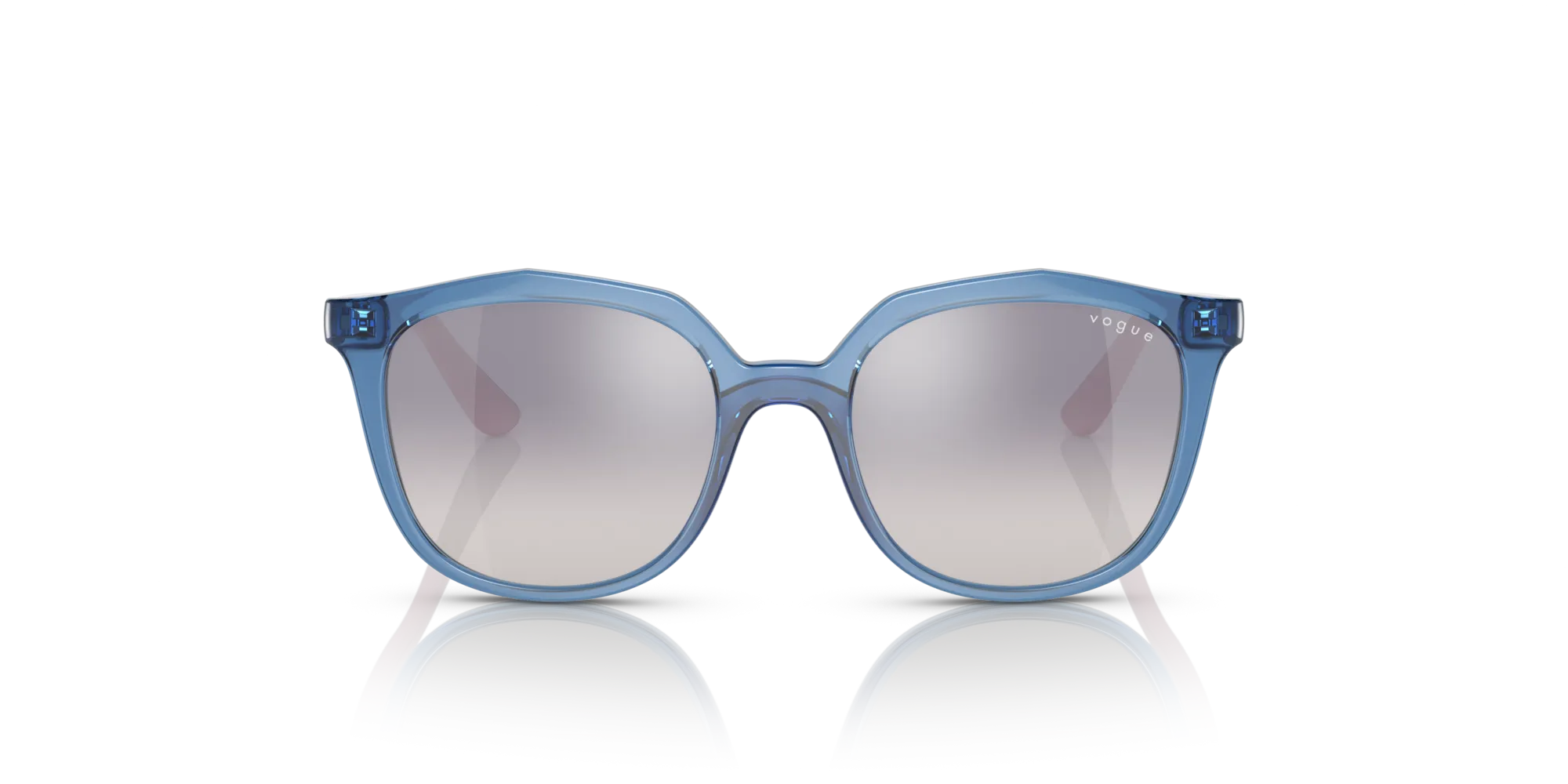 VOGUE EYEWEAR VJ2016 28387B Occhiali da sole bambino Iniettato Blu Azzurro Geometrica Specchiate Sfumato - immagine 3
