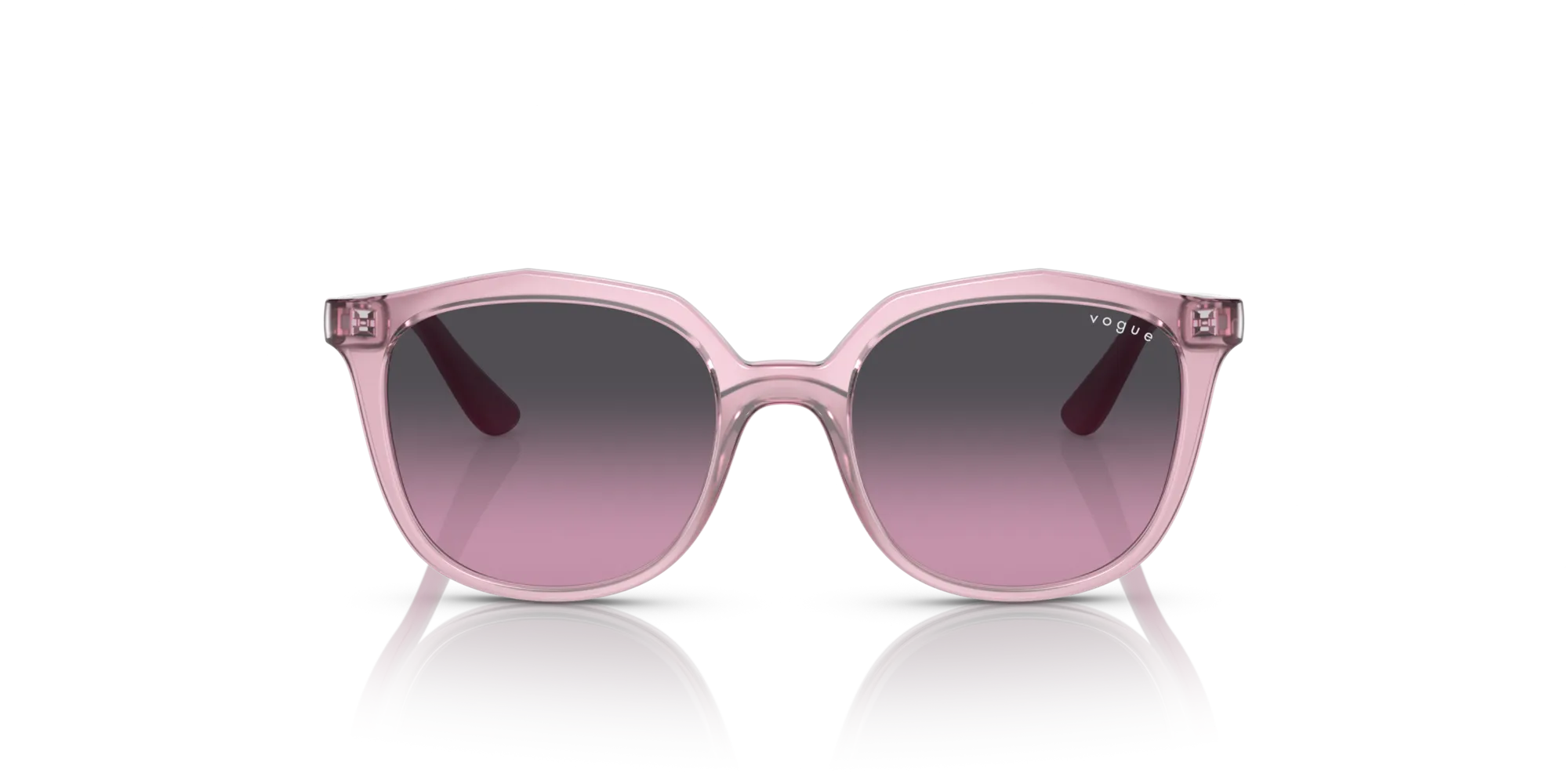 VOGUE EYEWEAR VJ2016 278090 Occhiali da sole bambino Iniettato Viola Grigio Geometrica Normale Sfumato - immagine 3