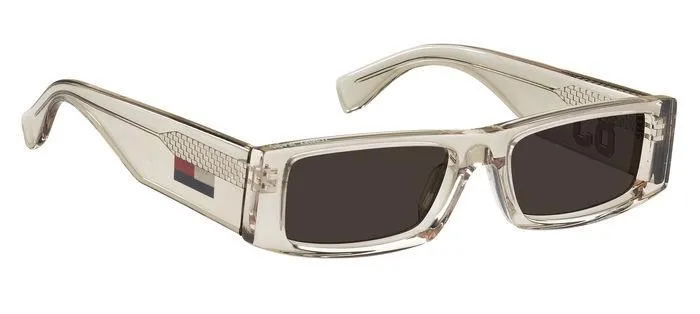 Tommy Hilfiger TJ 0092/S 10A/70 Occhiali da sole Bio-acetato Beige Marrone Squadrata - immagine 4
