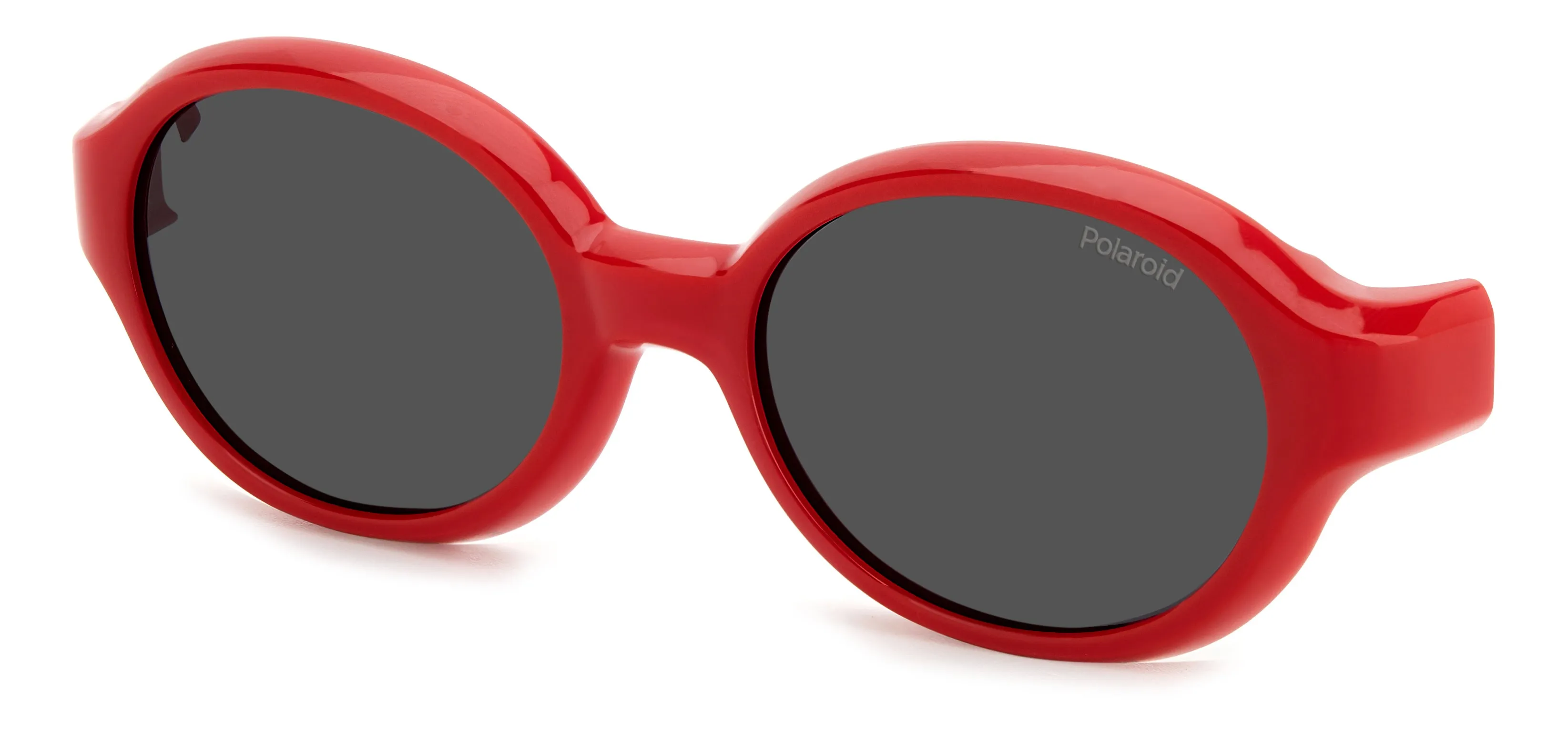 Polaroid PLD K004 CL-ON C9A/M9 Occhiali da sole bambino Bio Poliammide Rosso Grigio Rotonda Polarizzata Clip-on - immagine 1