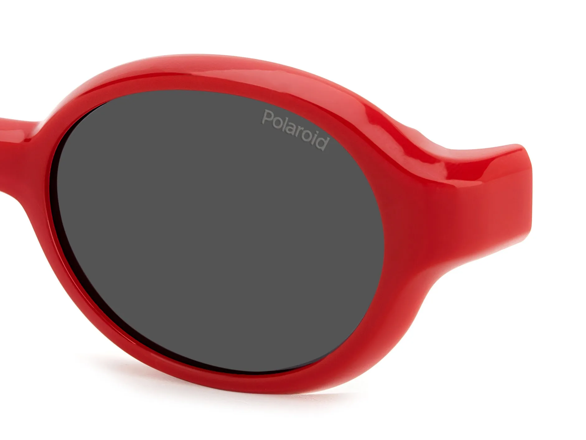Polaroid PLD K004 CL-ON C9A/M9 Occhiali da sole bambino Bio Poliammide Rosso Grigio Rotonda Polarizzata Clip-on - immagine 3