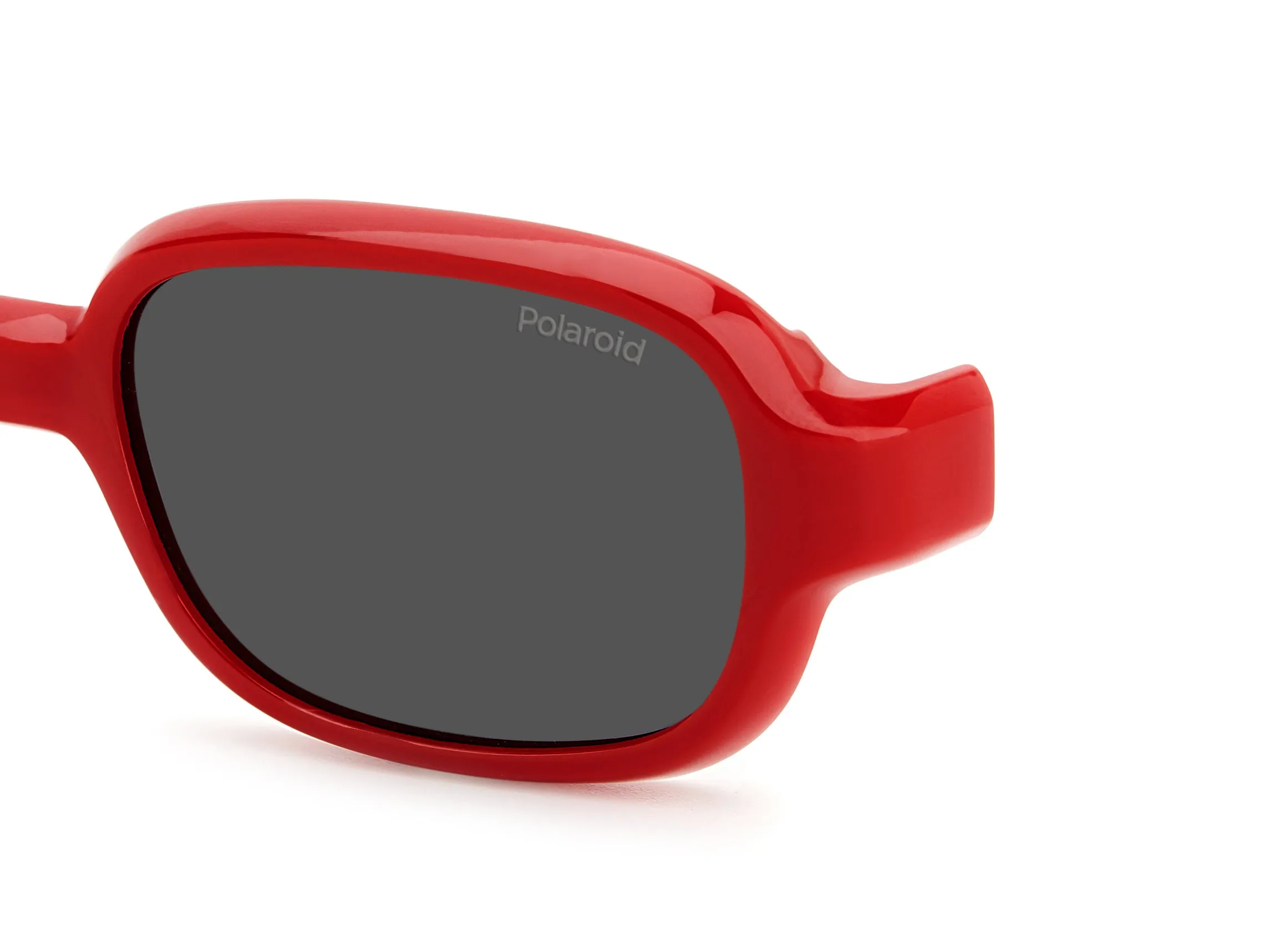 Polaroid PLD K003 CL-ON C9A/M9 Occhiali da sole bambino Bio Poliammide Rosso Grigio Squadrata Polarizzata Clip-on - immagine 3