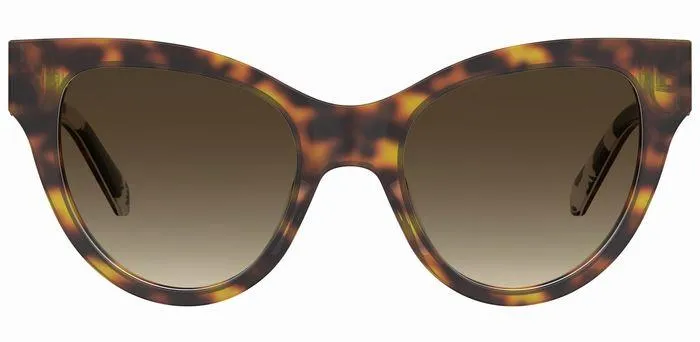 Moschino MOL053/S 1NR/HA Occhiali da sole Acetato Havana Marrone Pantos Normale Sfumato - immagine 2