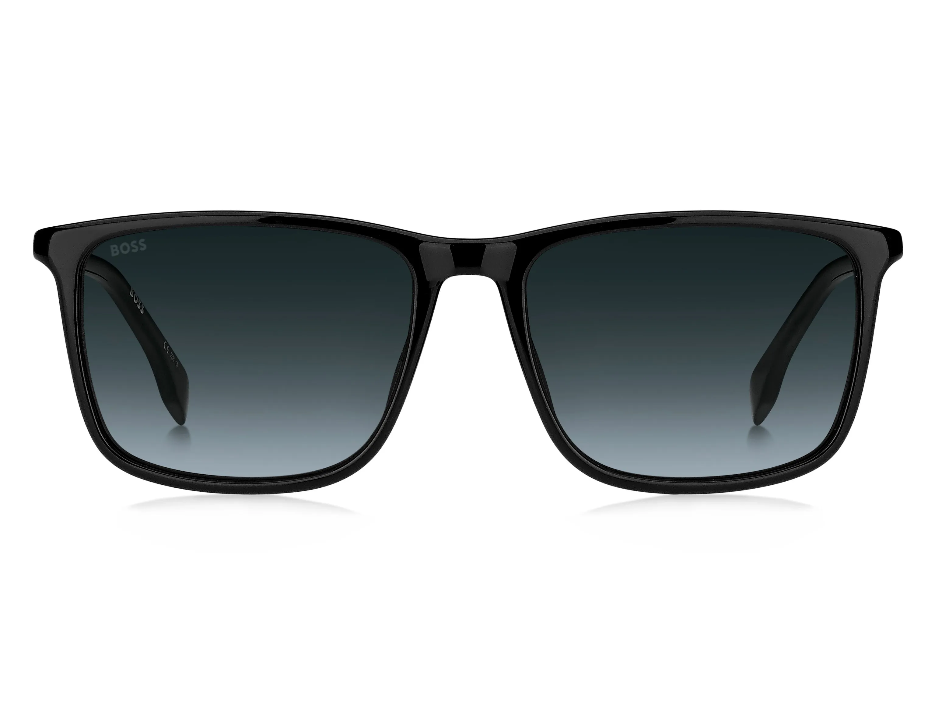 Hugo Boss BOSS 1434/S 807/9O Occhiali da sole Acetato Nero Grigio Squadrata Sfumato - immagine 2