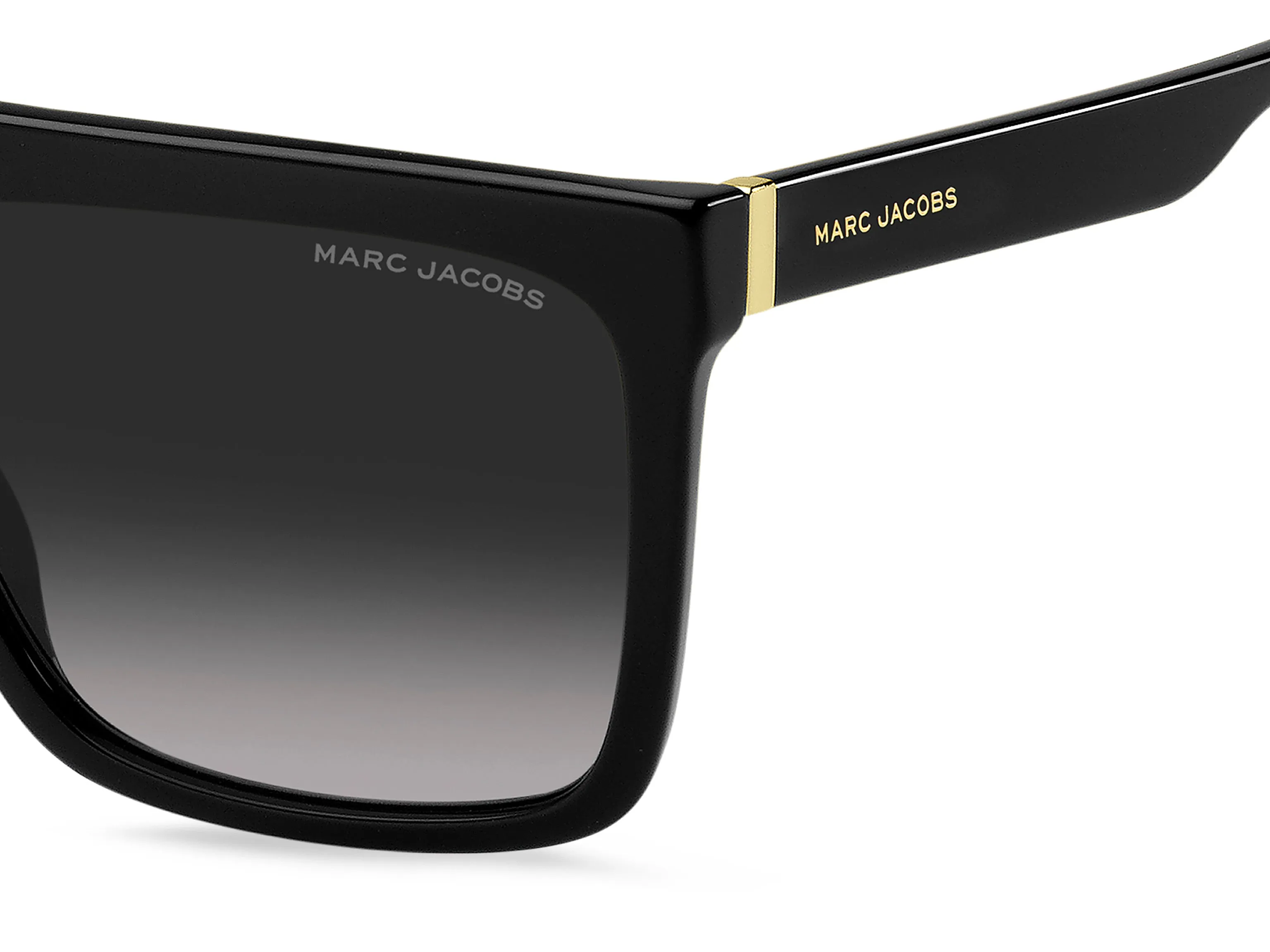 Marc Jacobs MARC 639/S 807/9O Occhiali da sole Plastica Nero Grigio Squadrata Sfumato - immagine 3