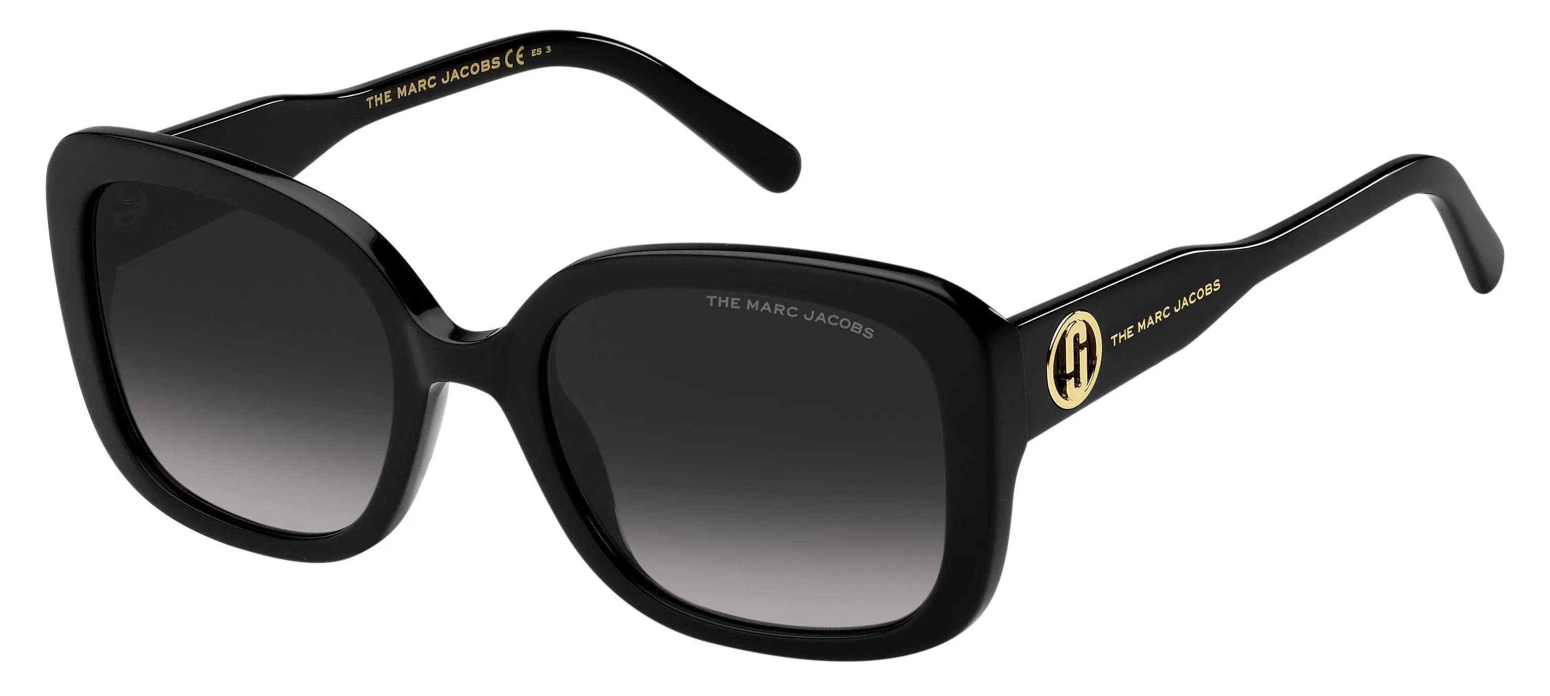 Marc Jacobs MARC 625/S 807/9O Occhiali da sole Plastica Nero Grigio Farfalla Sfumato - immagine 1