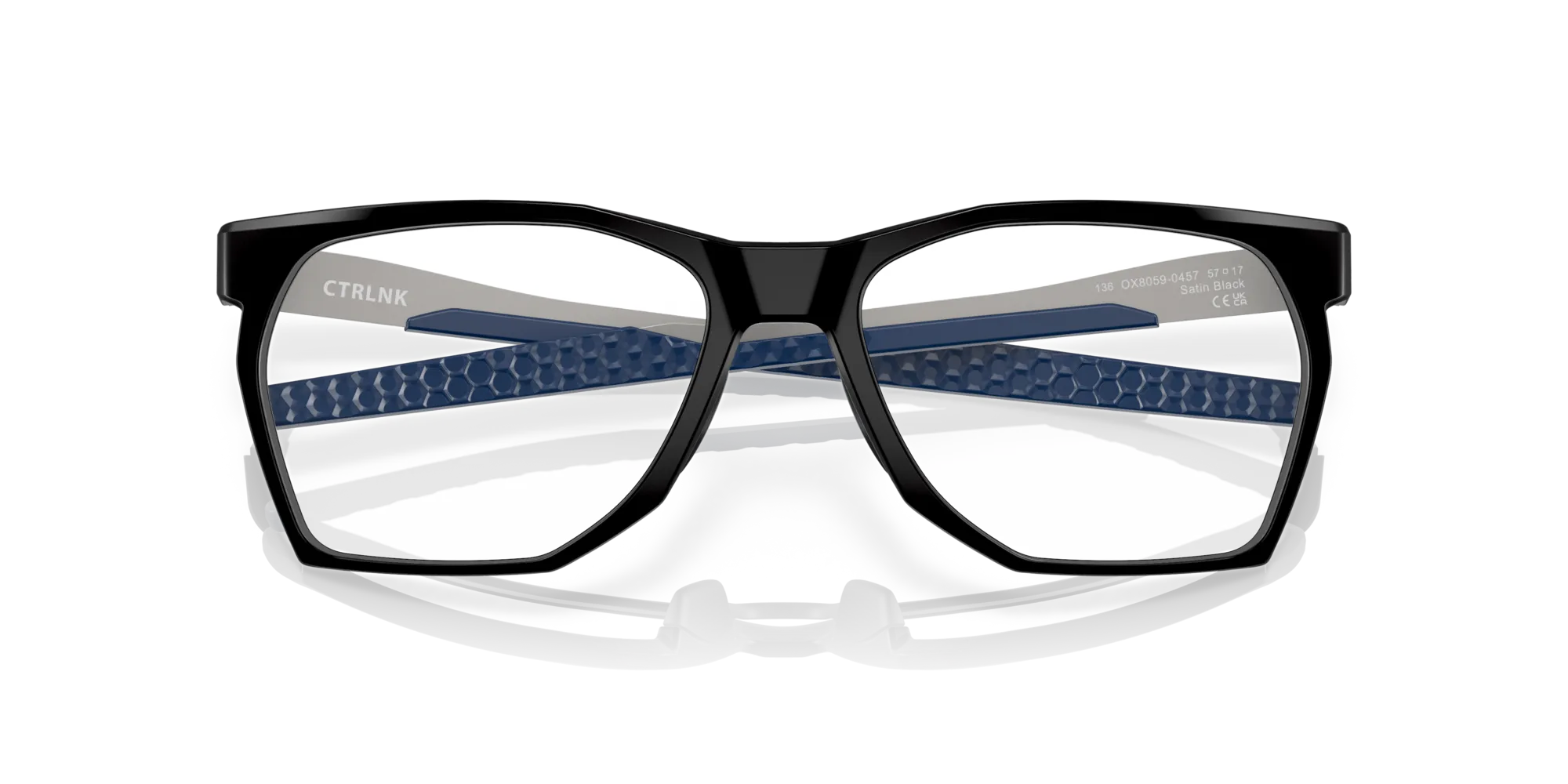 Oakley OX8059 CTRLNK 805904 Montature da vista O_Matter Nero Trasparente Squadrata Normale - immagine 2