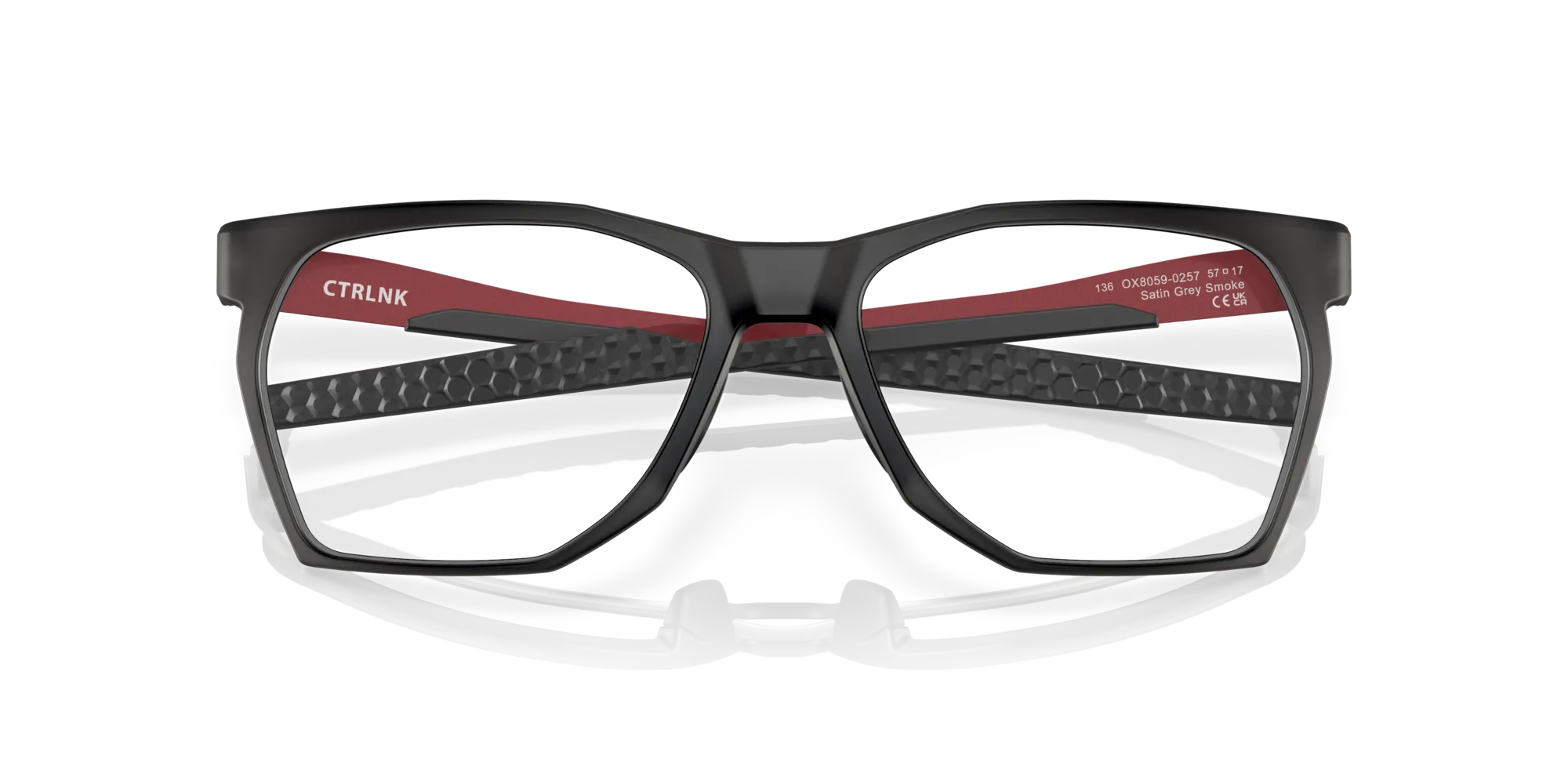 Oakley OX8059 CTRLNK 805902 Montature da vista O_Matter Grigio Trasparente Squadrata Normale - immagine 2
