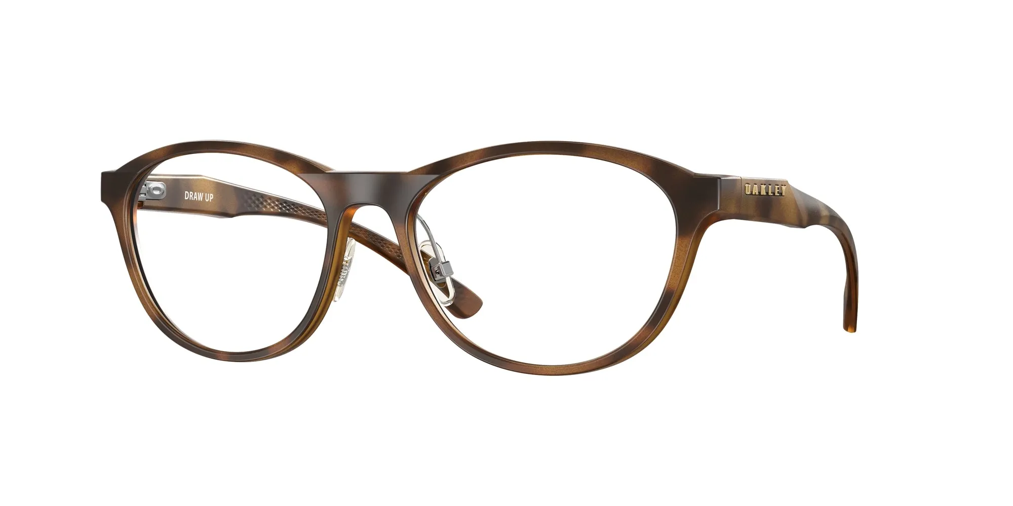 Oakley OX8057 DRAW UP 805702 Montature da vista O_Matter Marrone Trasparente Rotonda Normale - immagine 1