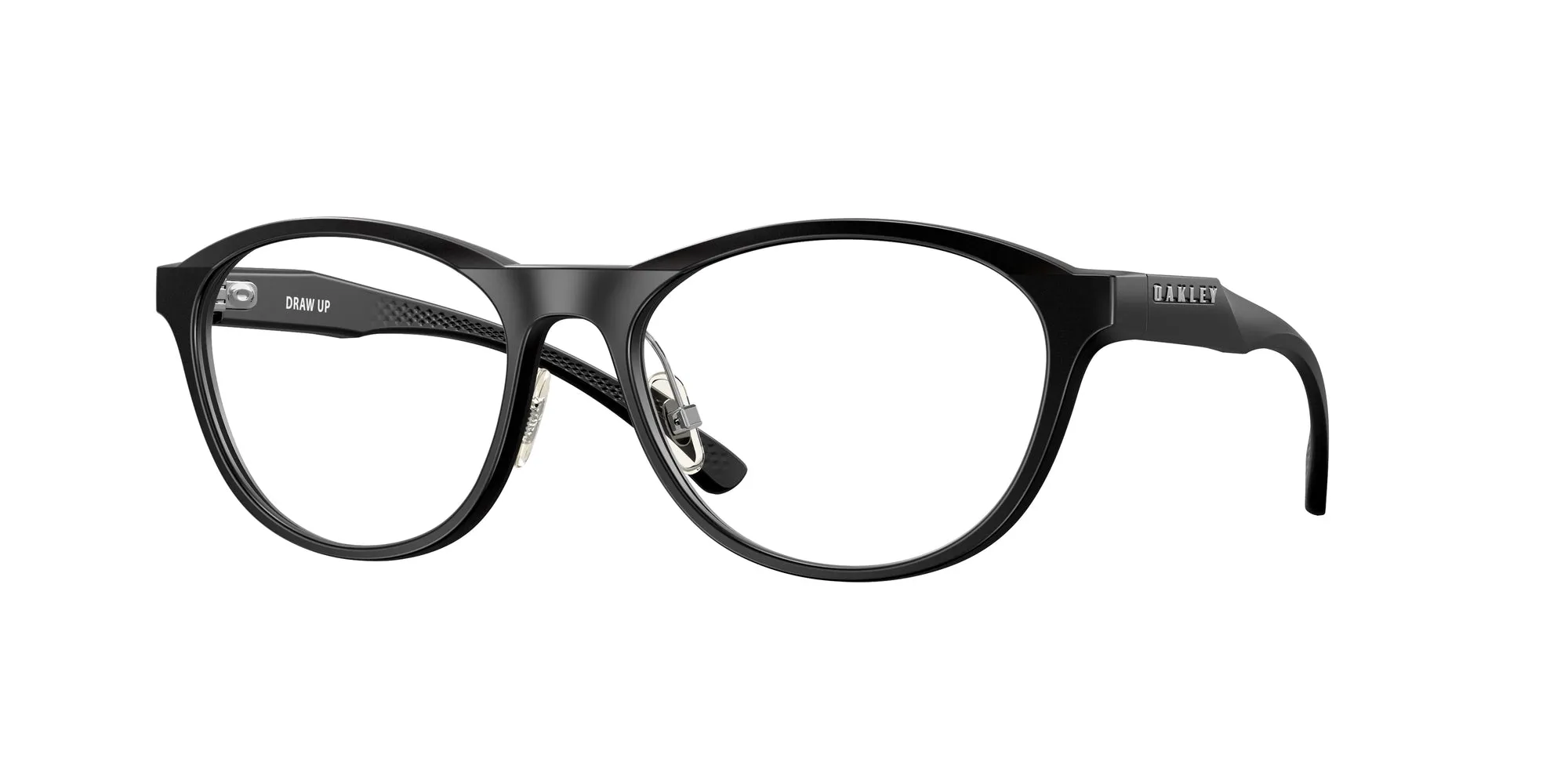 Oakley OX8057 DRAW UP 805701 Montature da vista O_Matter Nero Trasparente Rotonda Normale - immagine 1