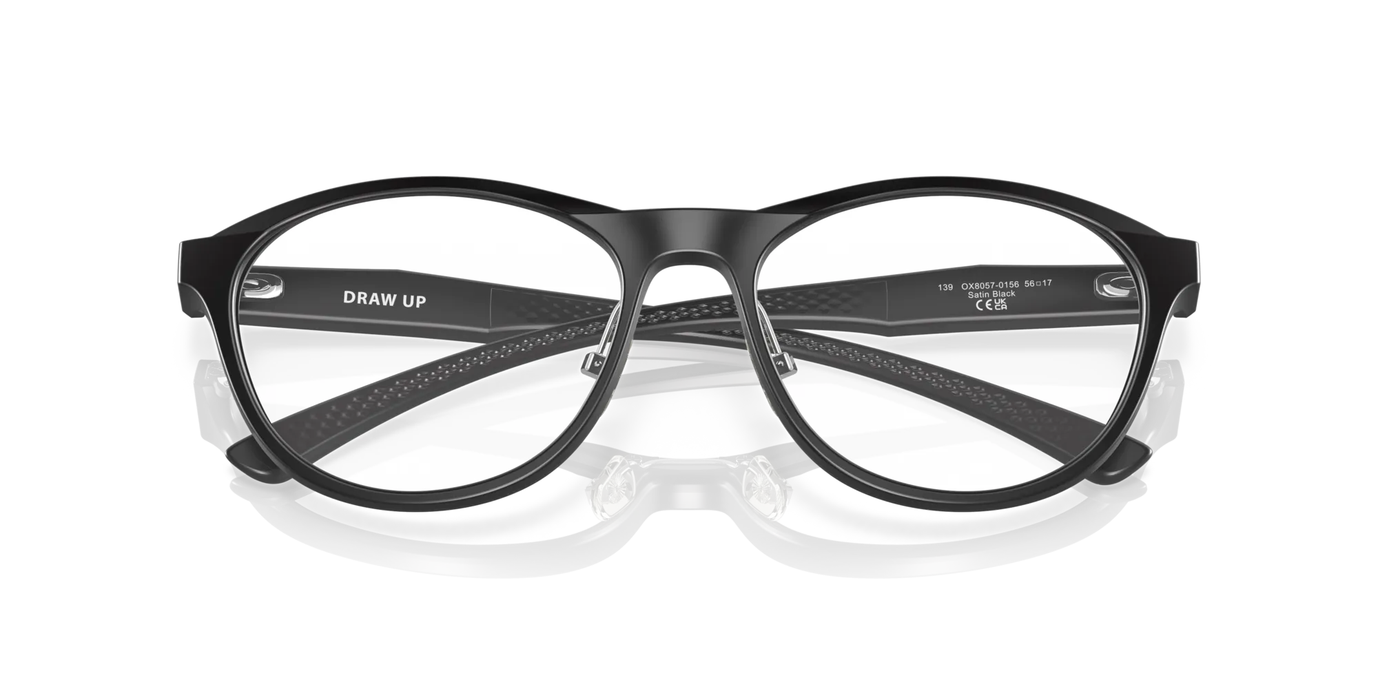 Oakley OX8057 DRAW UP 805701 Montature da vista O_Matter Nero Trasparente Rotonda Normale - immagine 2