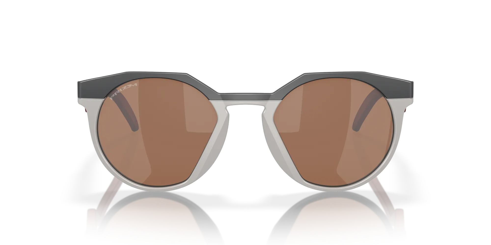 Oakley OO9242 HSTN 924206 Occhiali da sole O_Matter Grigio Marrone Rotonda Normale Prizm - immagine 3