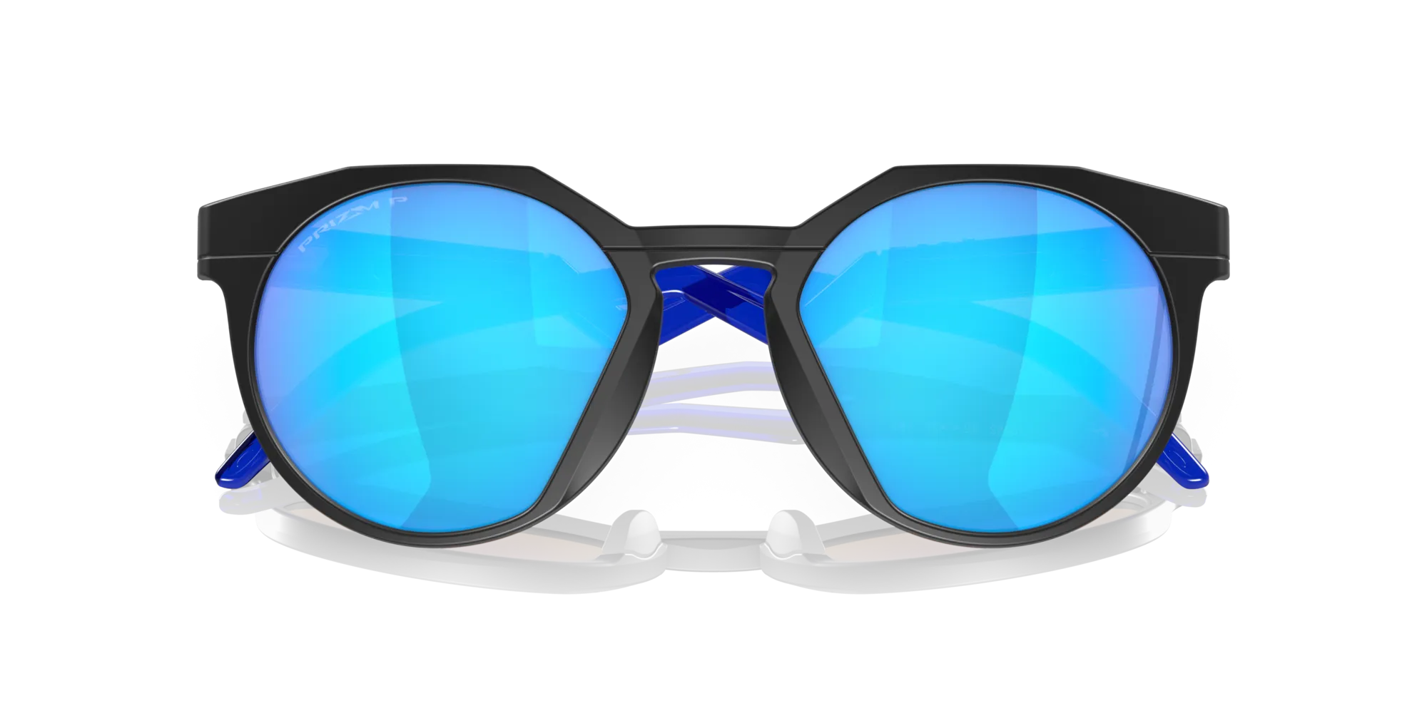 Oakley OO9242 HSTN 924204 Occhiali da sole O_Matter Nero Blu Rotonda Polarizzata Prizm - immagine 2